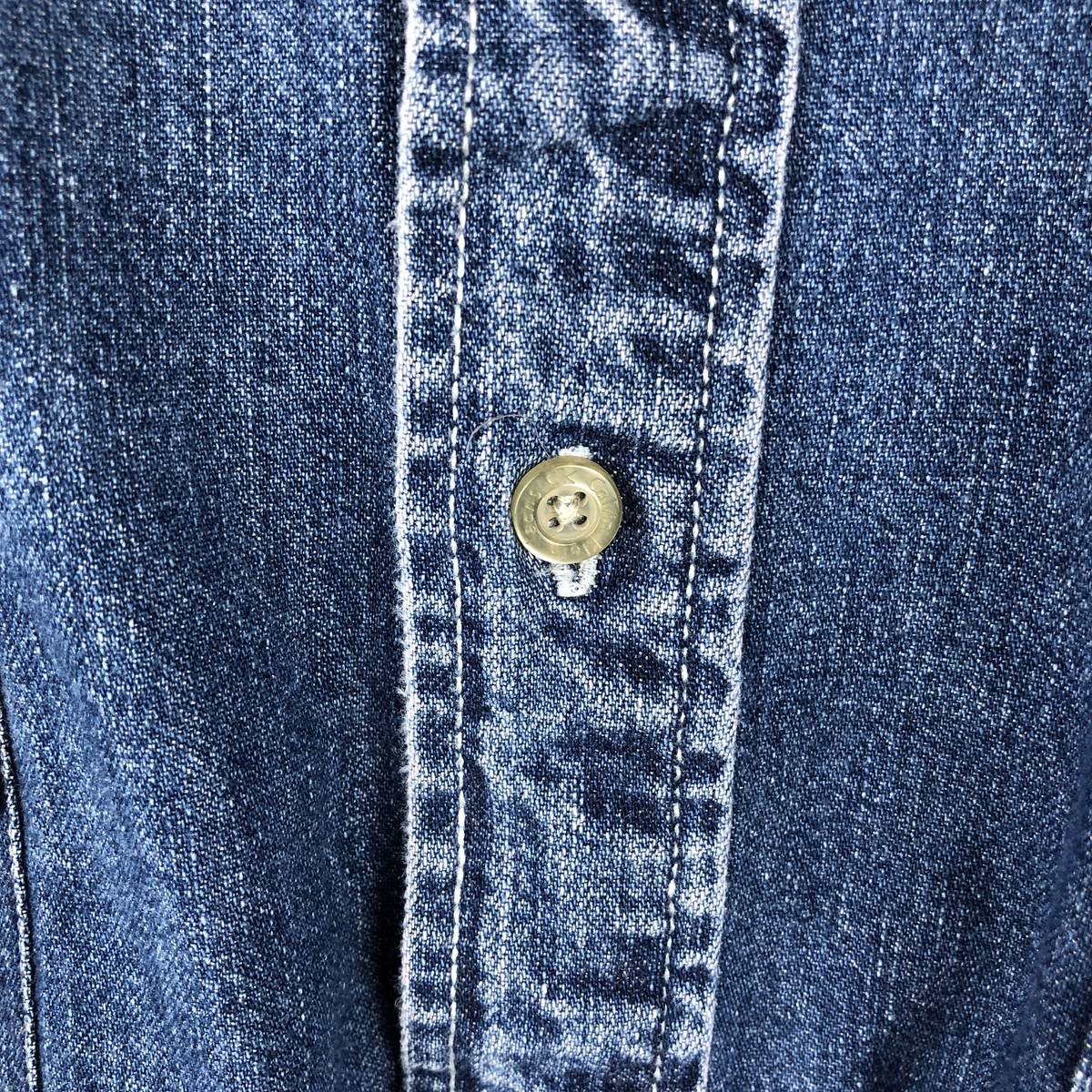 Calvin klein/カルバンクライン JEANS 長袖 ボタンダウンデニムシャツ