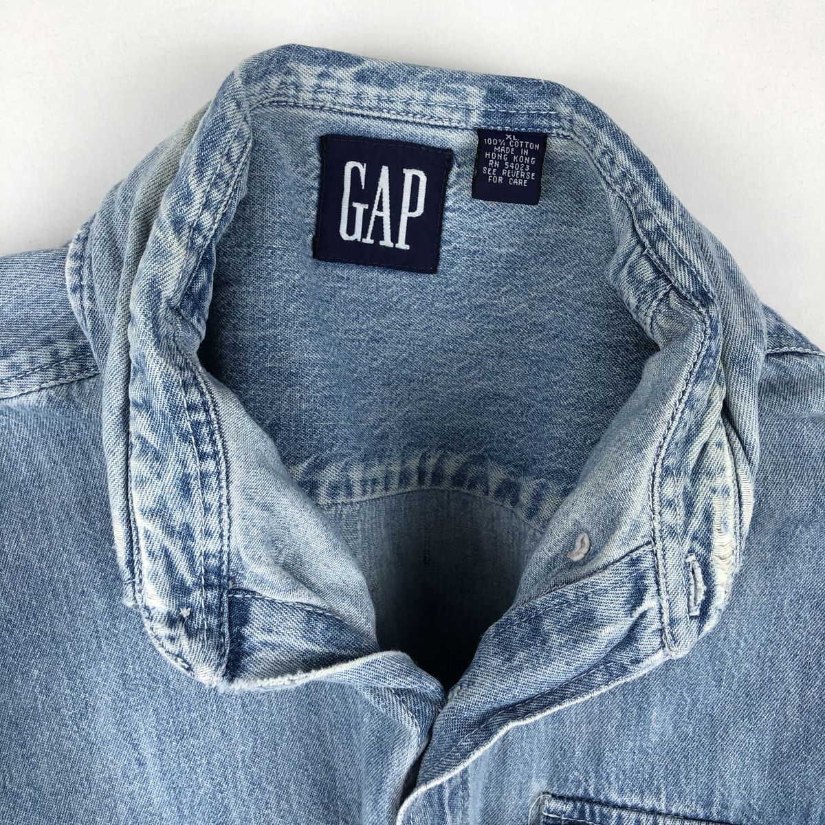 GAP/ギャップ  オールドギャップ 長袖 ボタンダウンデニムシャツ