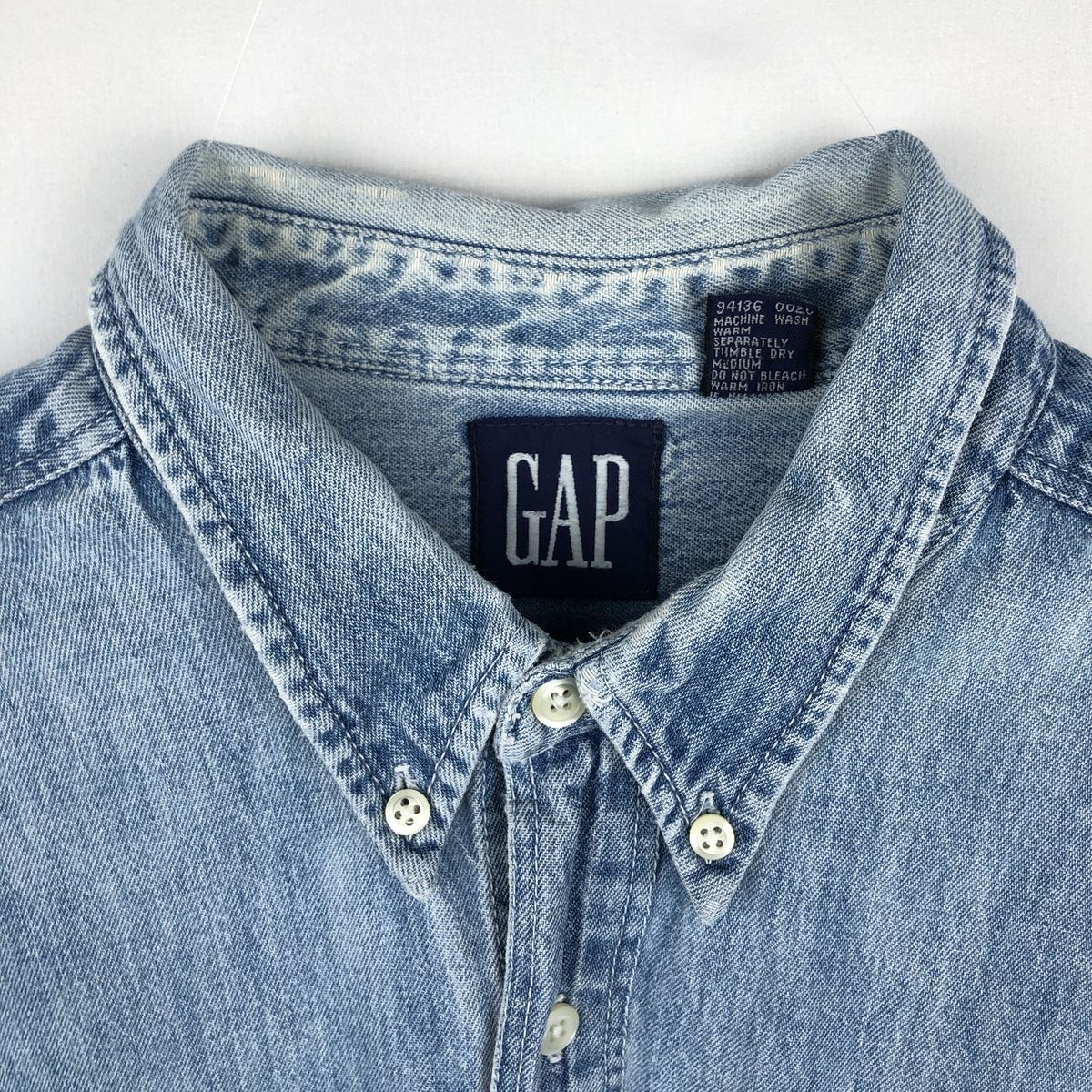 GAP/ギャップ  オールドギャップ 長袖 ボタンダウンデニムシャツ