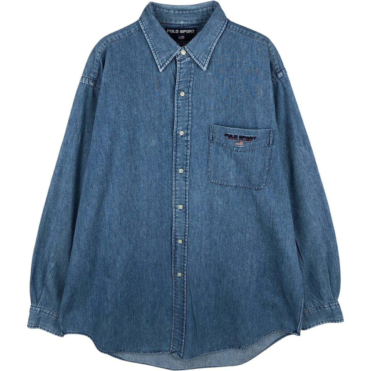 Ralph Lauren/ラルフローレン POLO SPORT ポロスポーツ 長袖 デニムシャツ