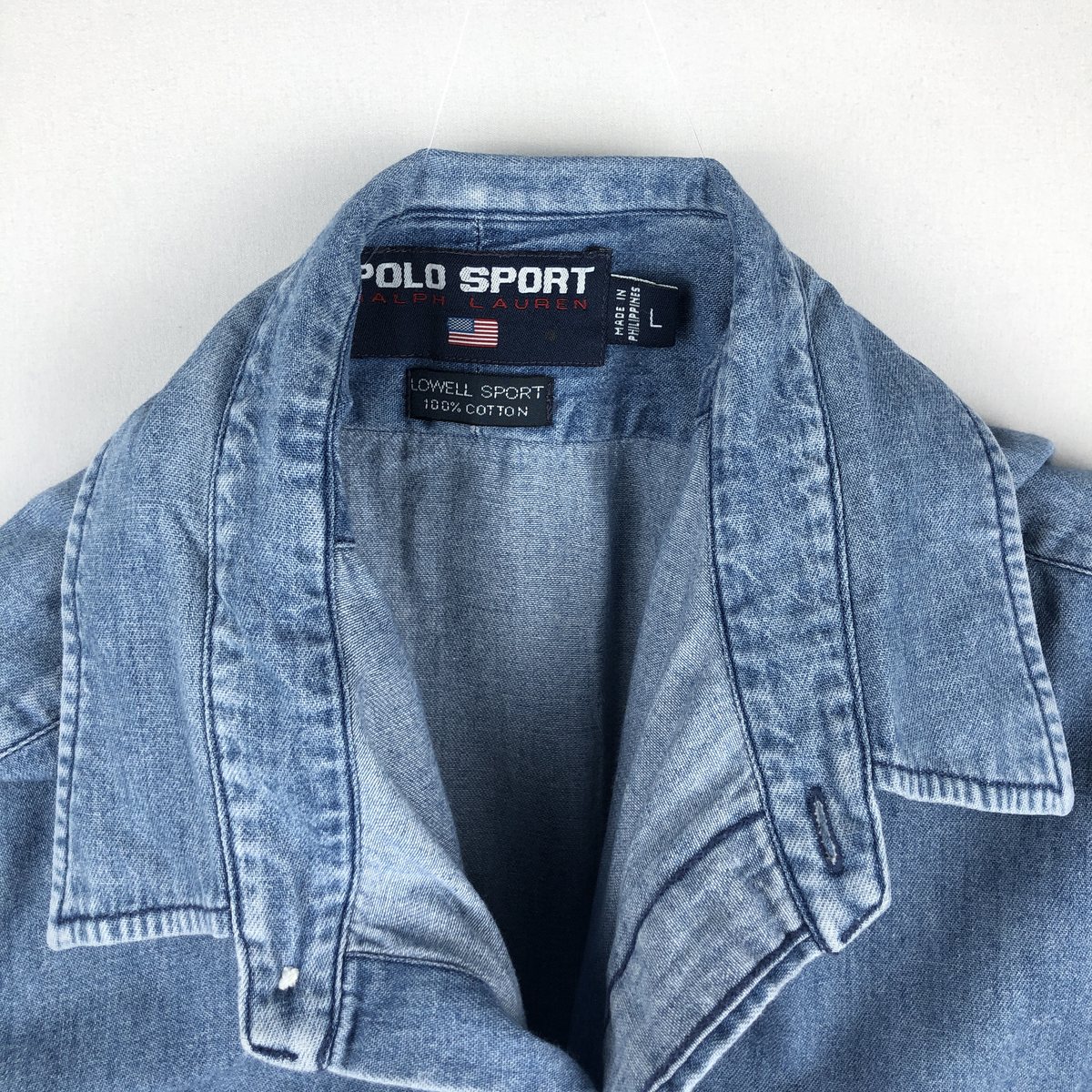 Ralph Lauren/ラルフローレン POLO SPORT ポロスポーツ 長袖 デニムシャツ