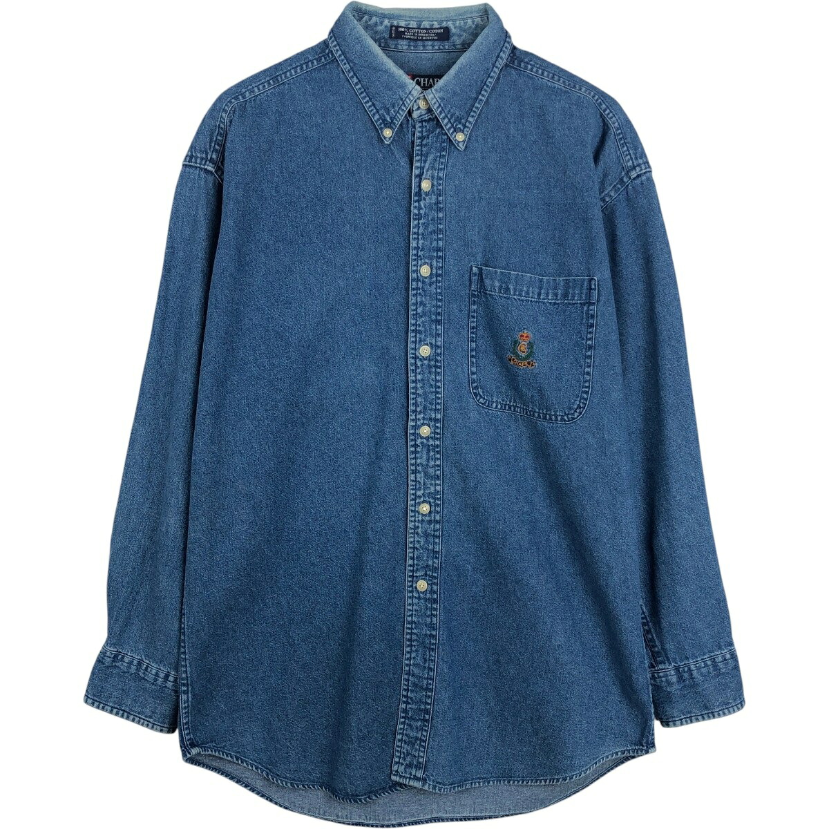 Ralph Lauren/ラルフローレン CHAPS チャップス 長袖 ボタンダウンデニムシャツ