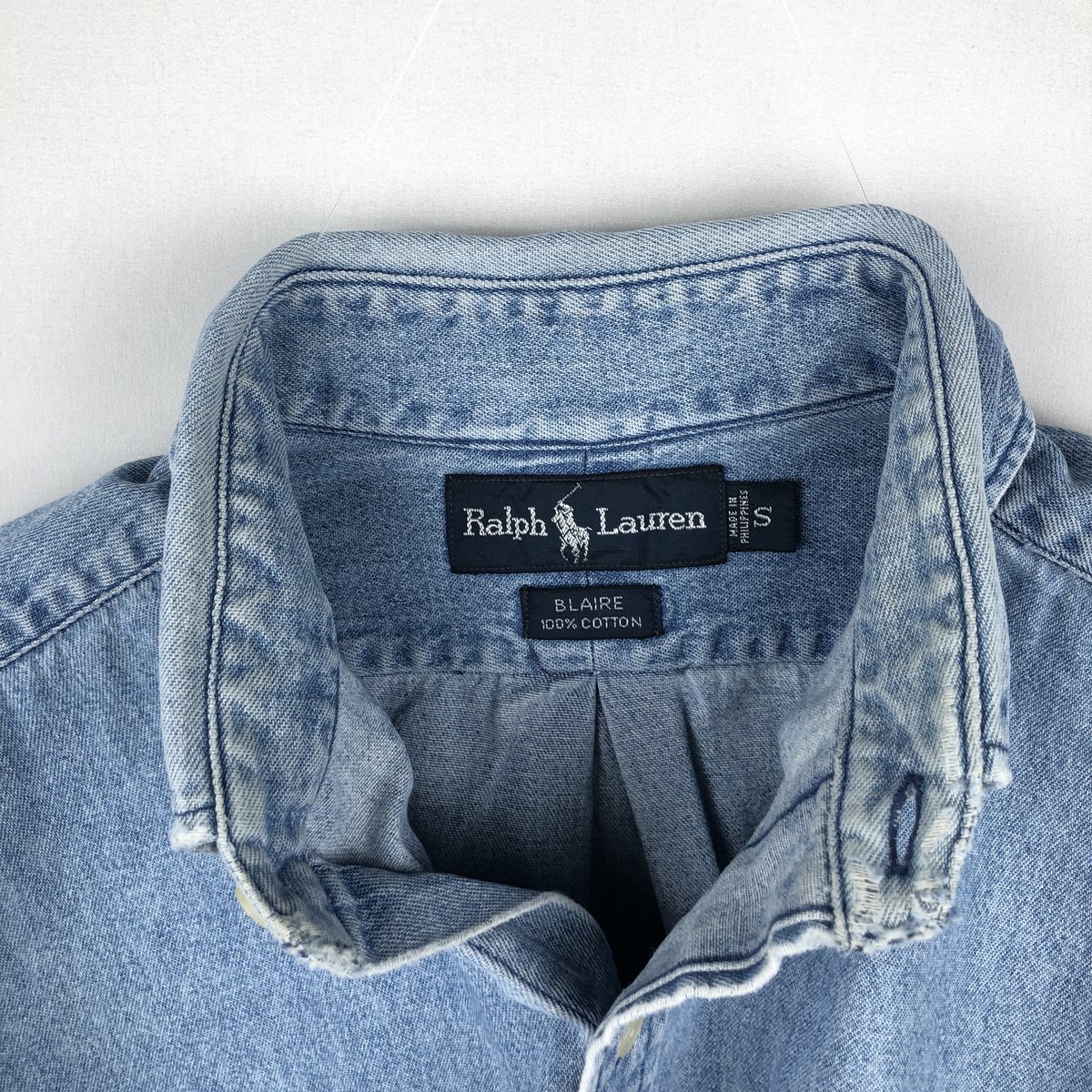Ralph Lauren/ラルフローレン BLAIRE 長袖 ボタンダウンデニムシャツ