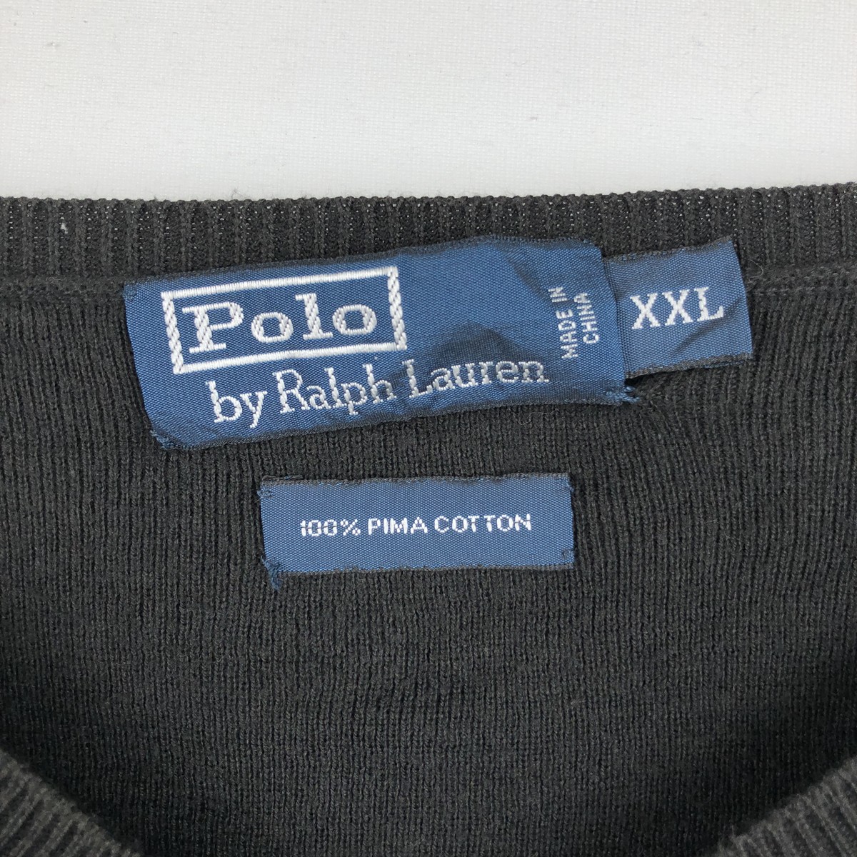 Ralph Lauren/ラルフローレン POLO by Ralph Lauren Vネック ピマコットンニットセーター