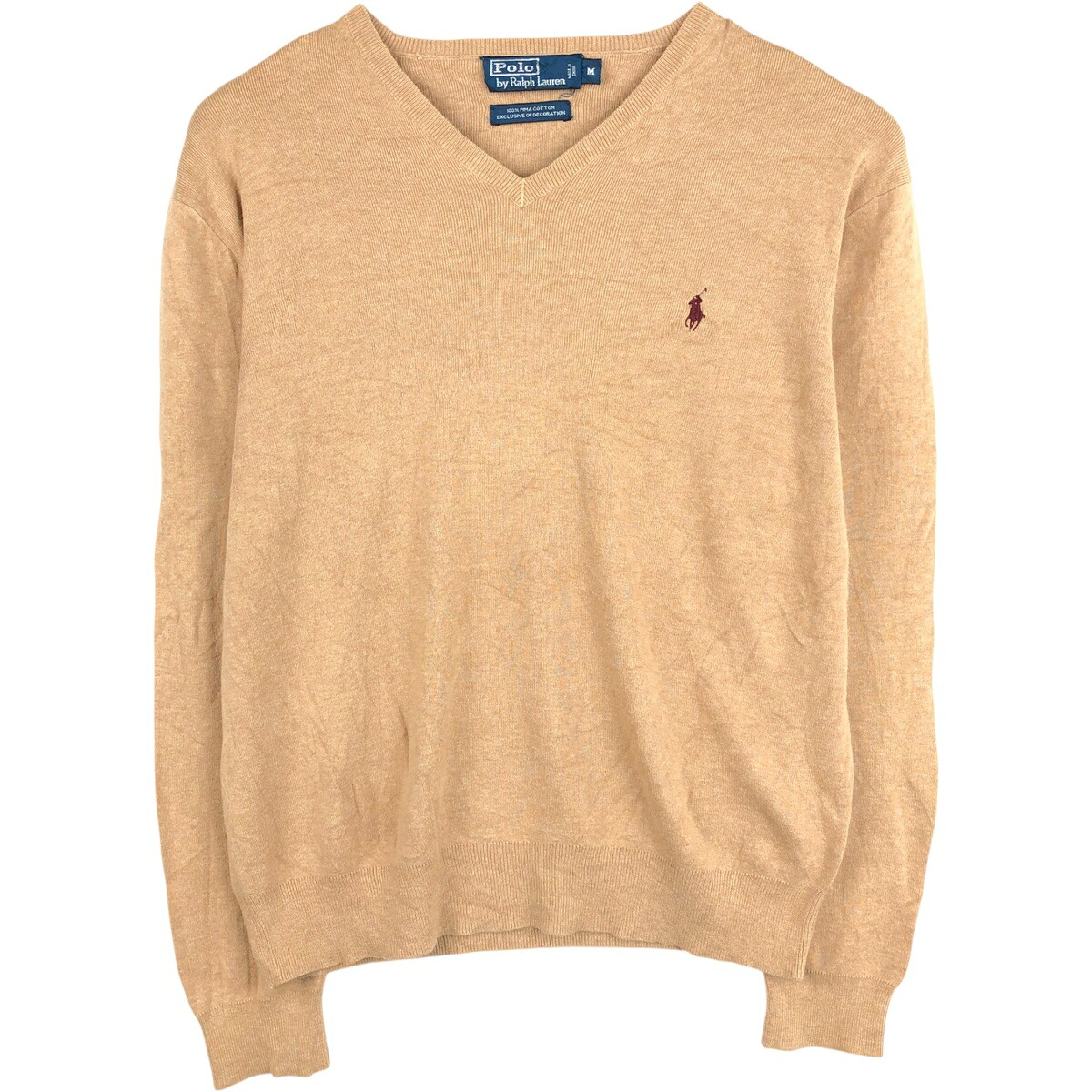 Ralph Lauren/ラルフローレン POLO by Ralph Lauren Vネック ピマコットンニットセーター