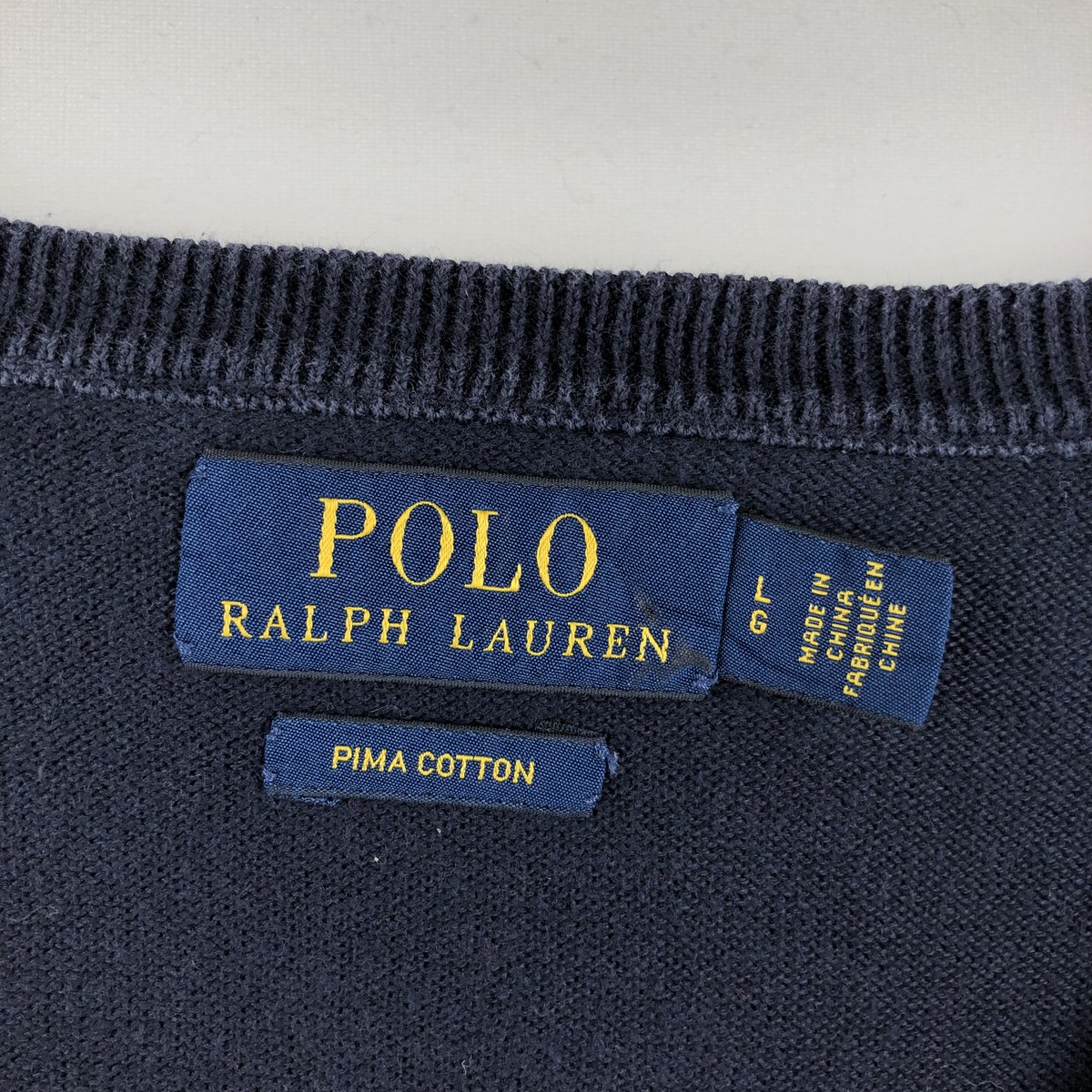 Ralph Lauren/ラルフローレン POLO RALPH LAUREN  Vネック ピマコットンニットセーター