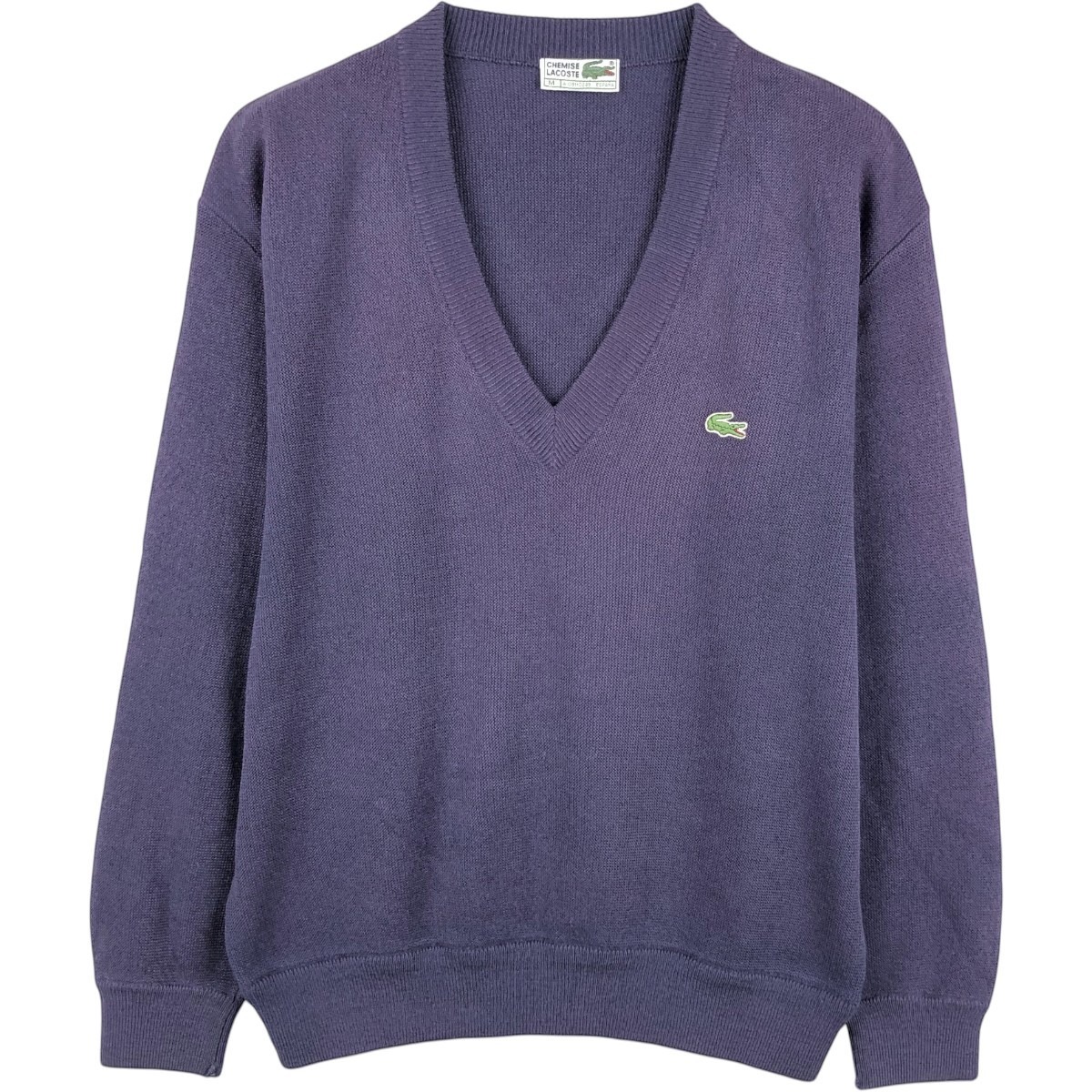 LACOSTE/ラコステ CHEMISE フレンチラコステ Vネック アクリルニットセーター