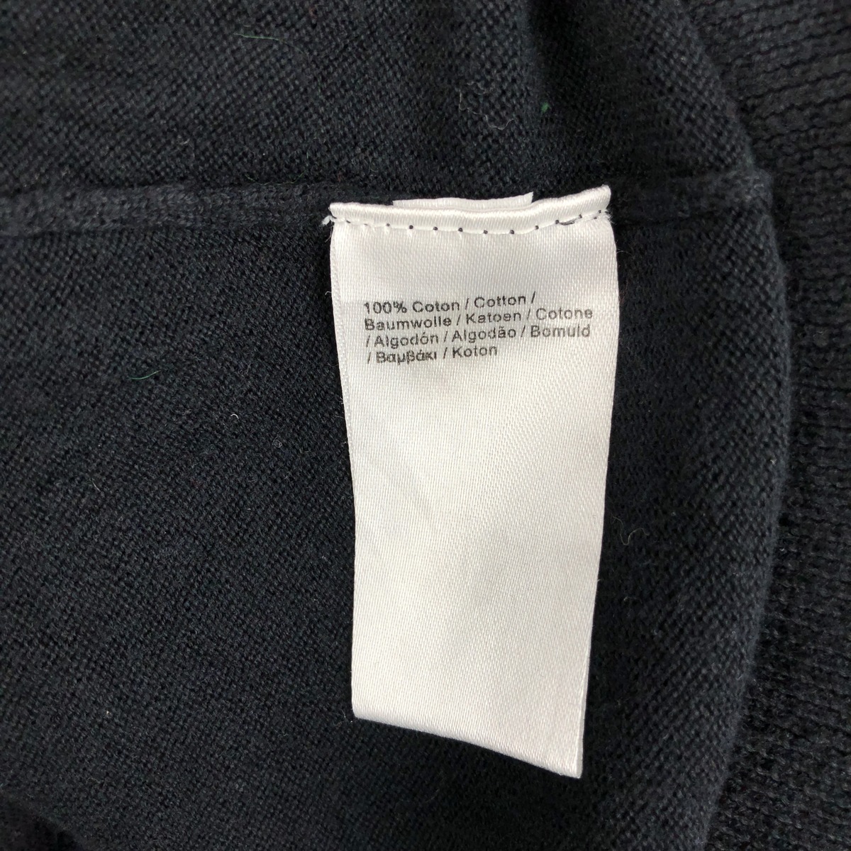 LACOSTE/ラコステ フランス企画 Vネック コットンニットセーター