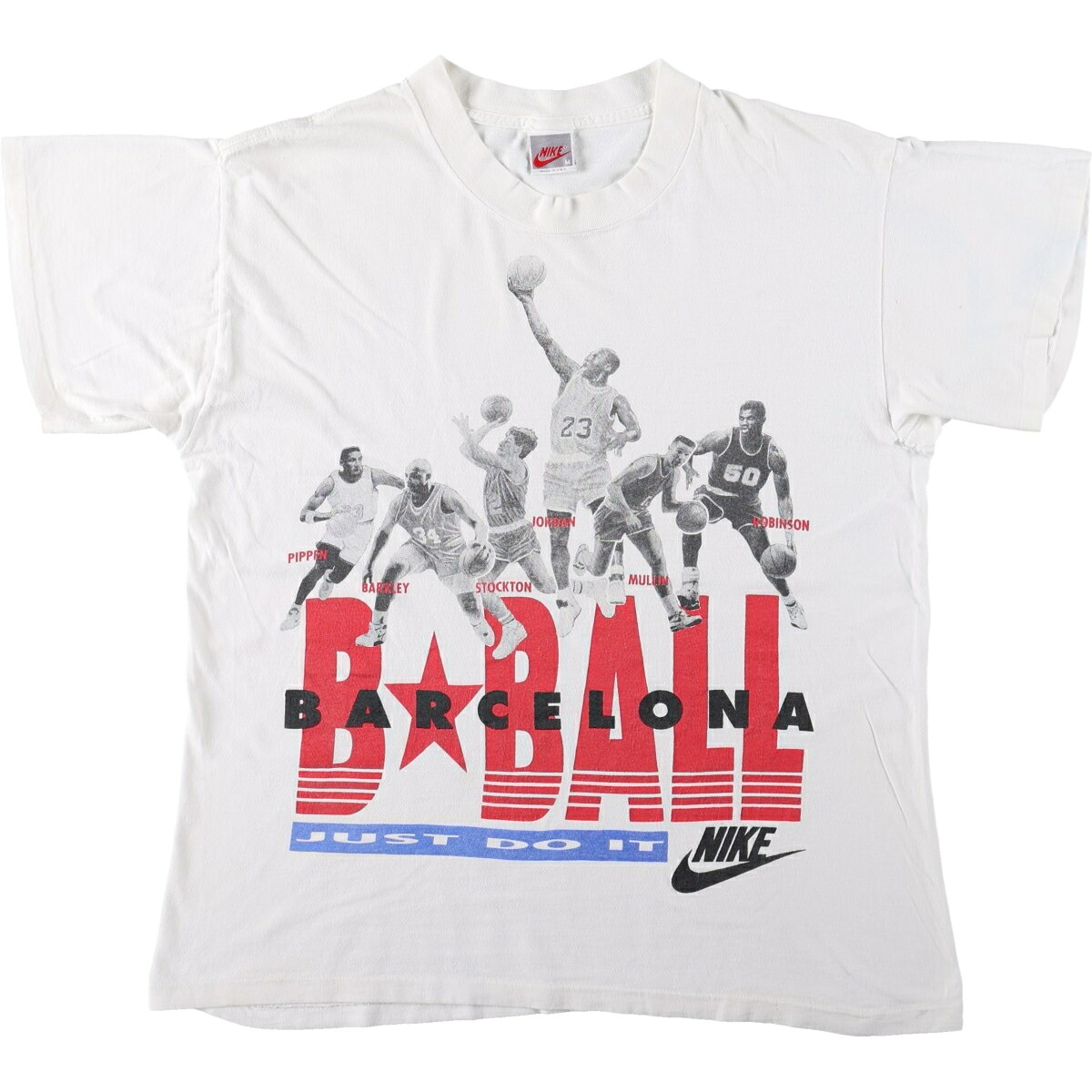 NIKE/ナイキ 銀タグ スポーツプリントTシャツ
