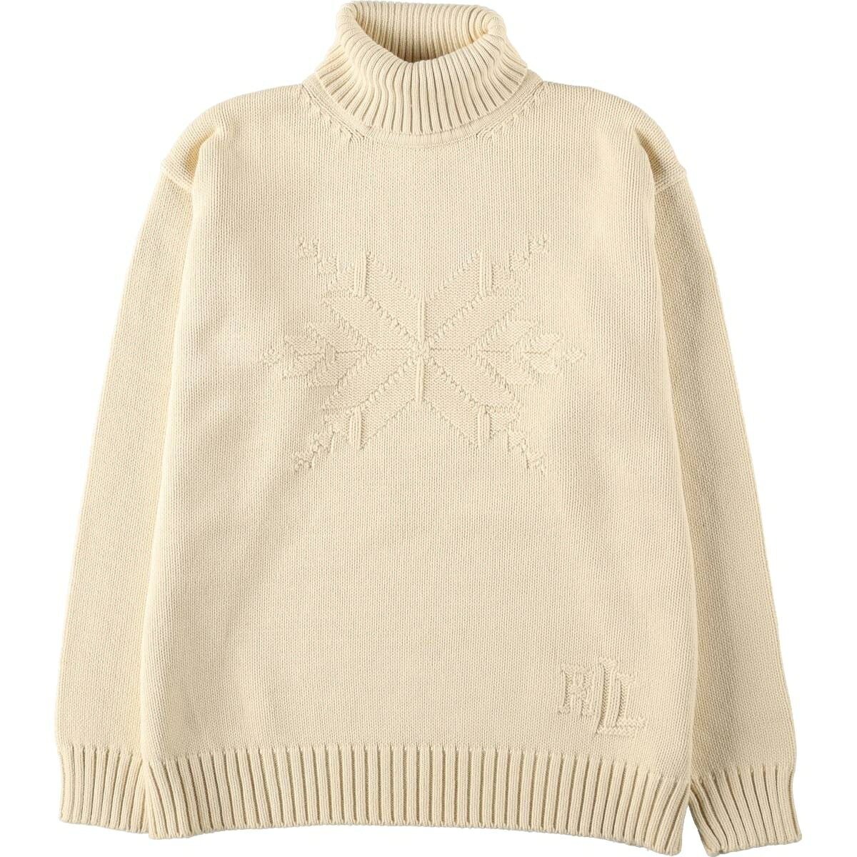 Ralph Lauren/ラルフローレン LAUREN ローレン タートルネック コットンニットセーター