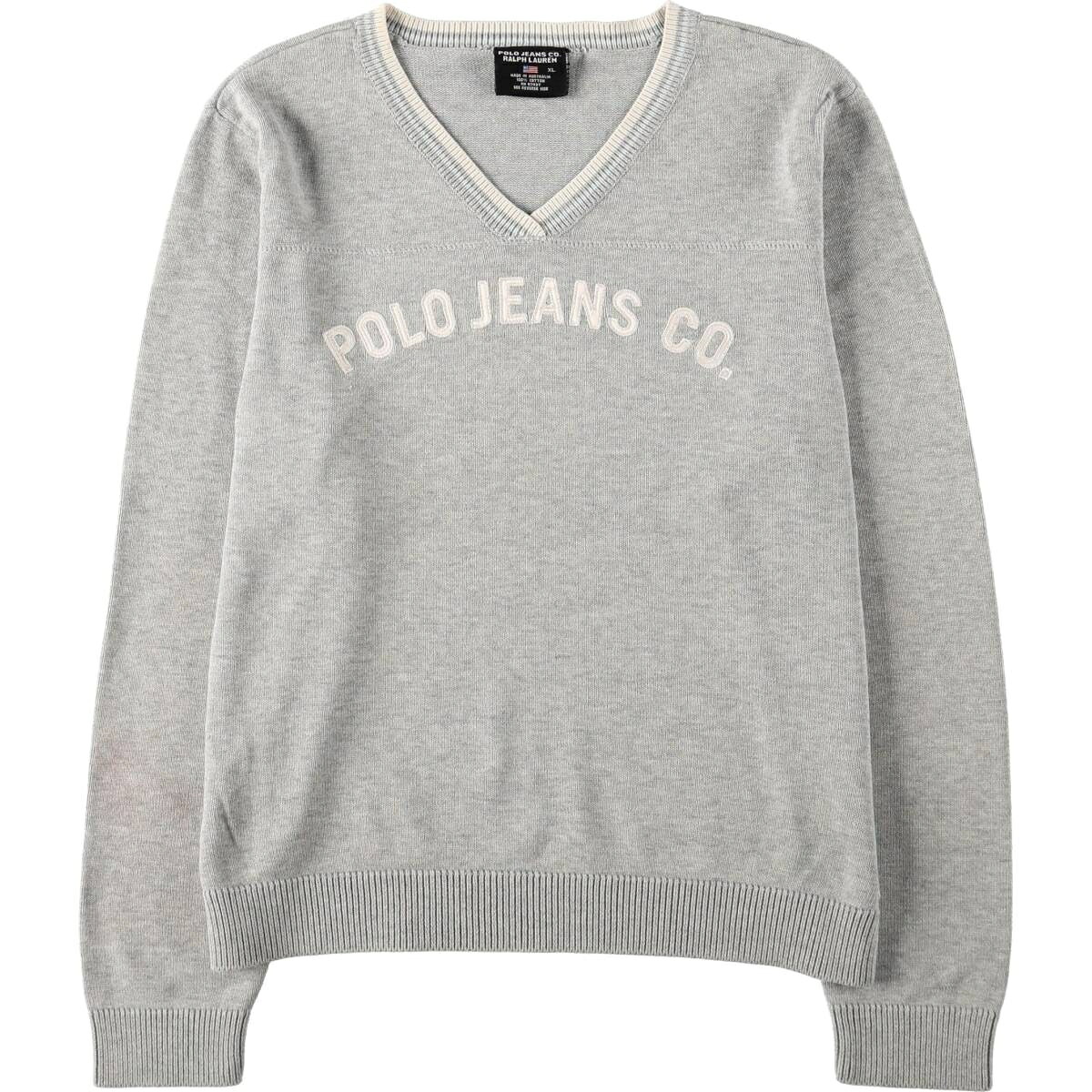 Ralph Lauren/ラルフローレン POLO JEANS COMPANY Vネック コットンニットセーター