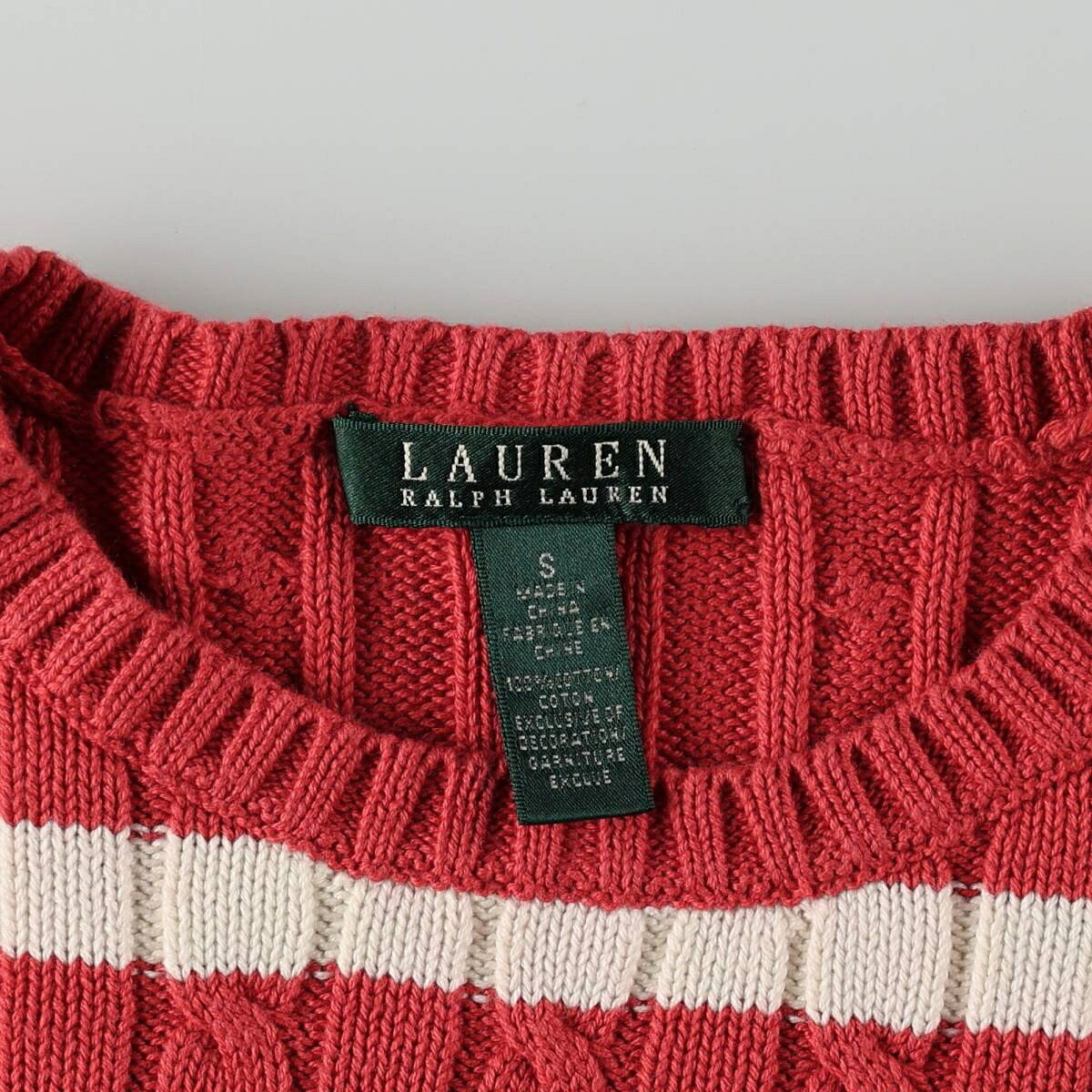 Ralph Lauren/ラルフローレン LAUREN ローレン コットンニットセーター