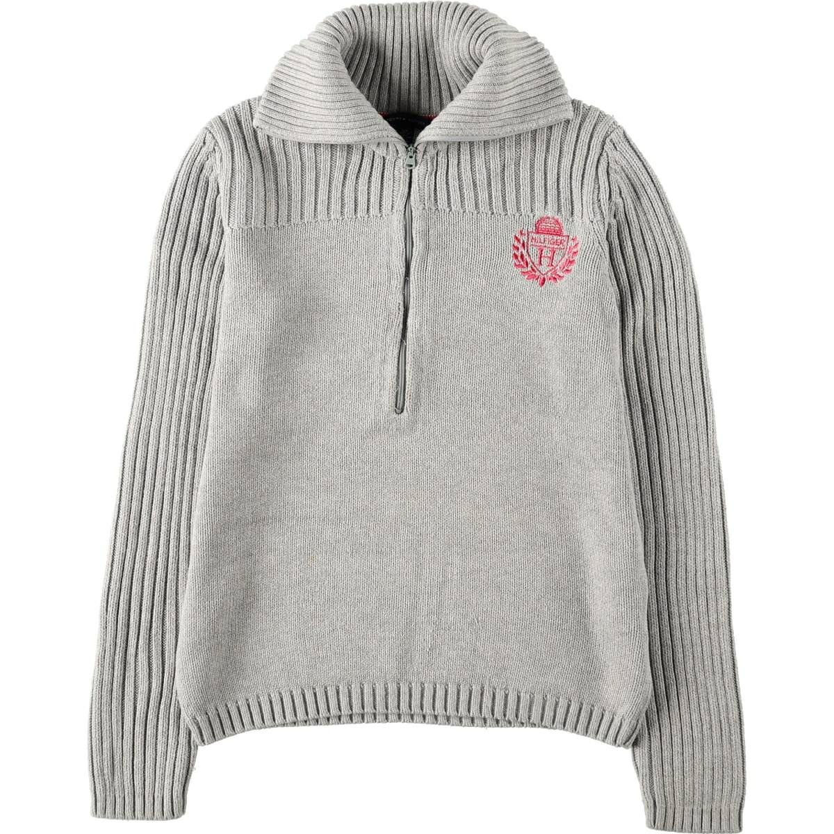TOMMY HILFIGER/トミーヒルフィガー コットンニットハーフジップセーター