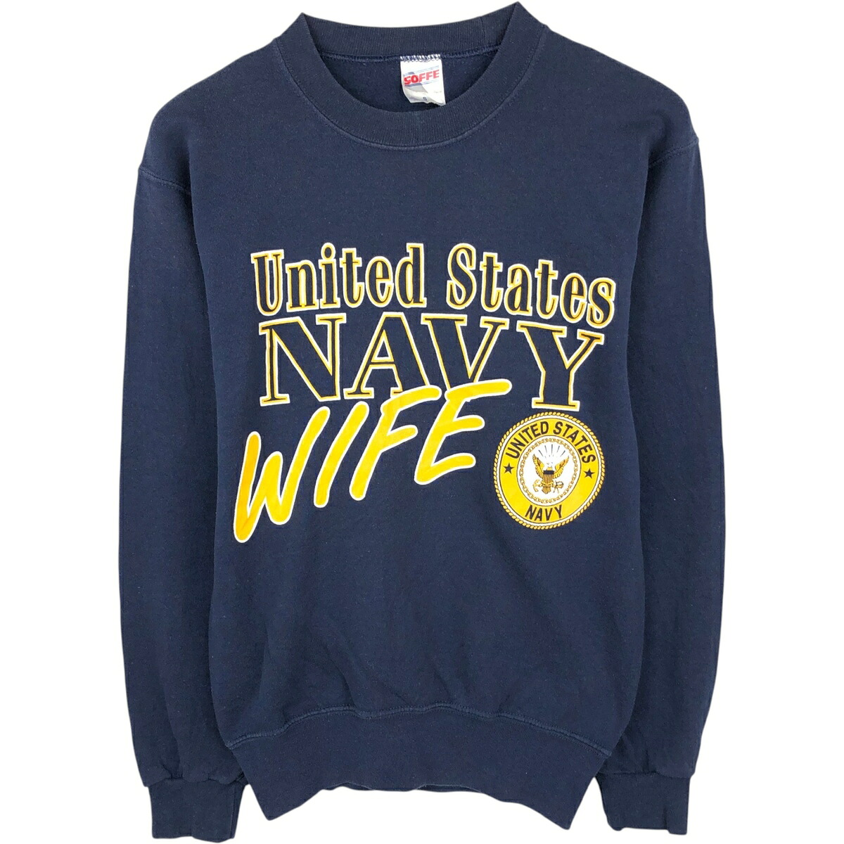 SOFFE/ソフィ U.S.NAVY プリントスウェットシャツ トレーナー