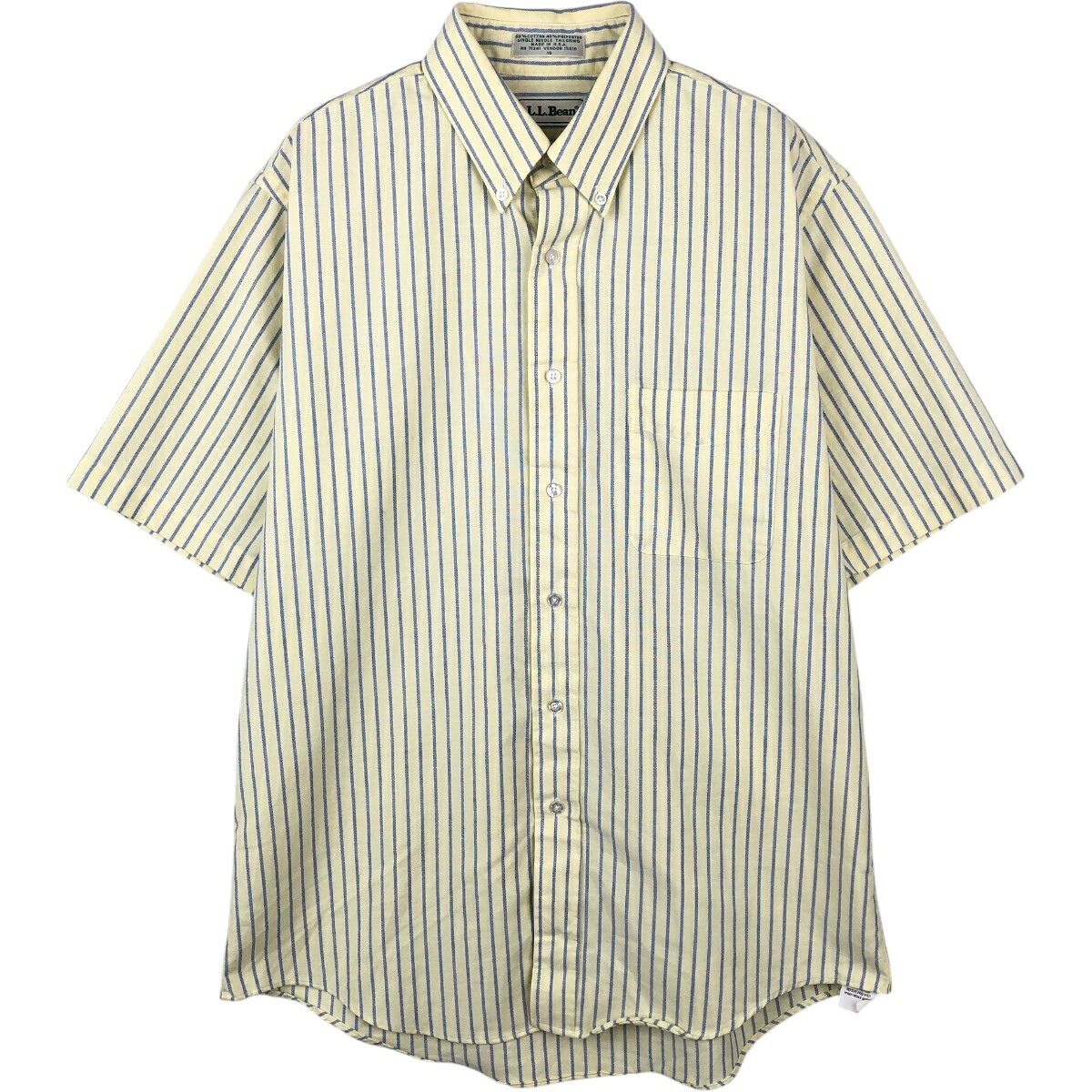 L.L.Bean/エルエルビーン 半袖 ボタンダウン ストライプシャツ