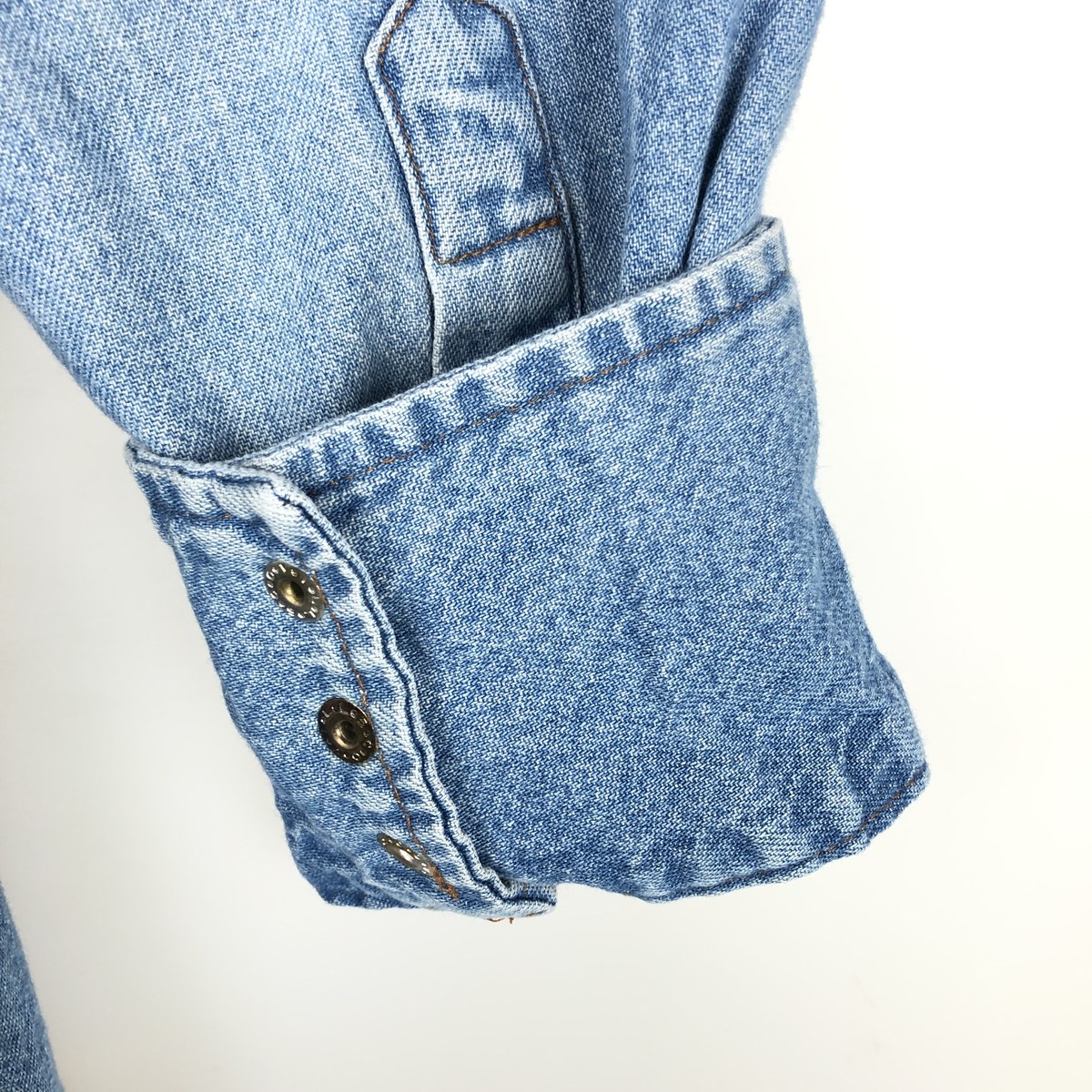 Wrangler/ラングラー 長袖 デニムウエスタンシャツ