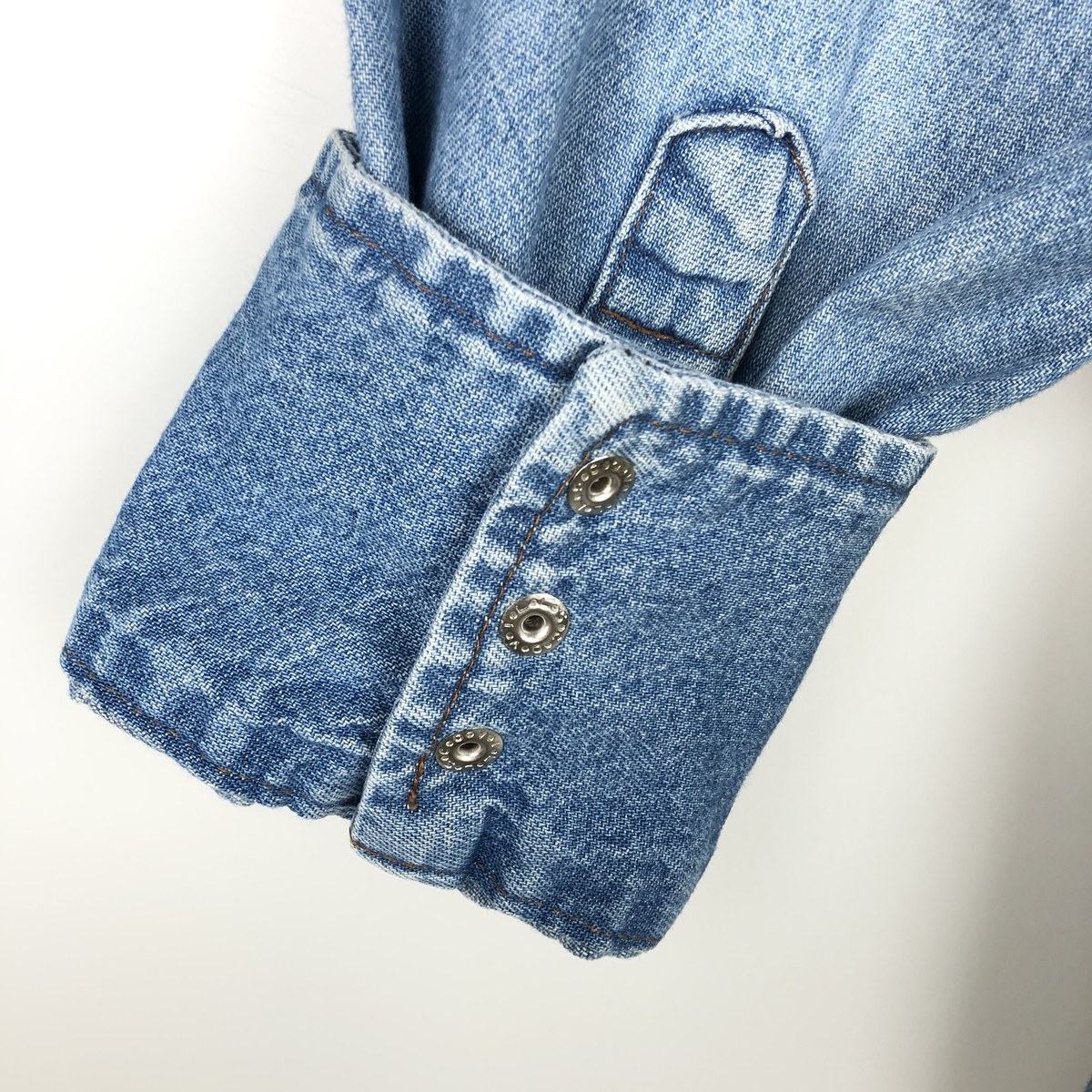 Wrangler/ラングラー 長袖 デニムウエスタンシャツ