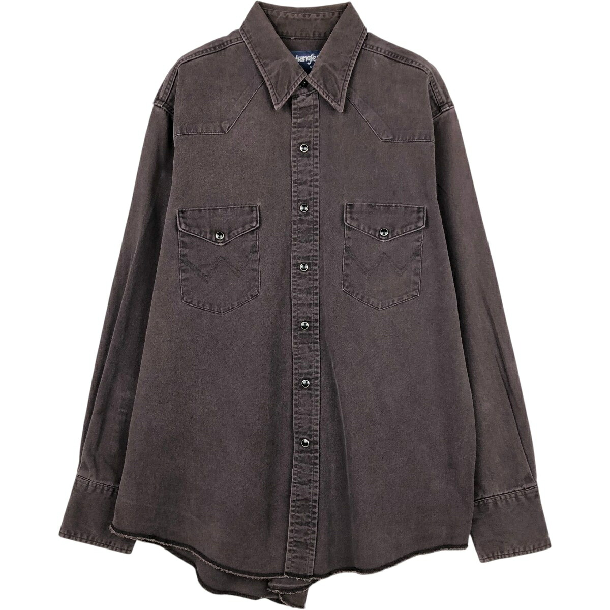 Wrangler/ラングラー 長袖 デニムウエスタンシャツ