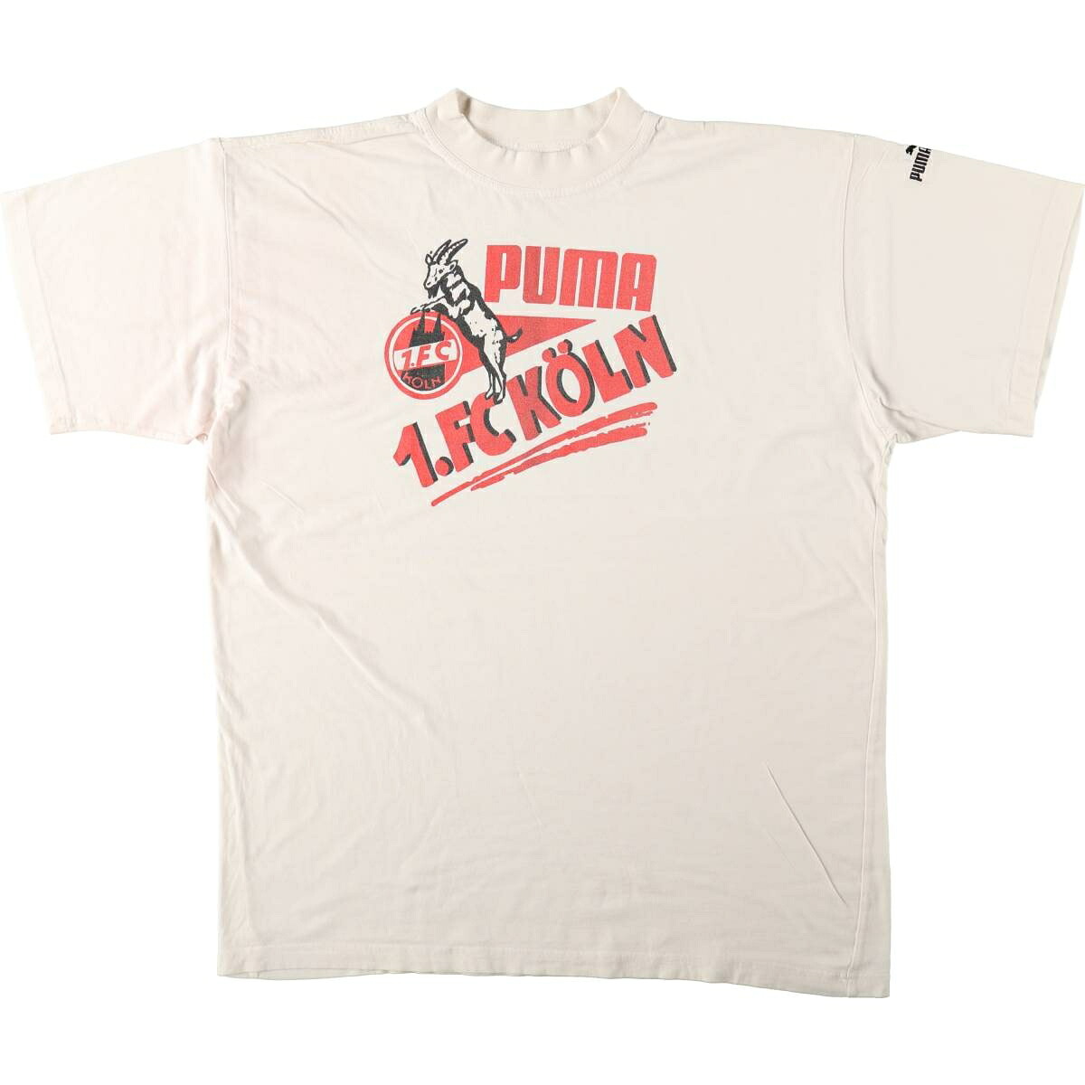 PUMA/プーマ  1. FC Cologne 1. FCケルン ロゴプリントTシャツ
