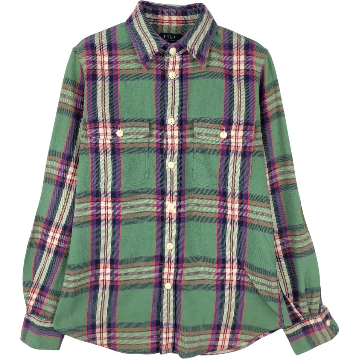 Ralph Lauren/ラルフローレン POLO RALPH LAUREN CUSTOM FIT 長袖 フランネルチェックシャツ