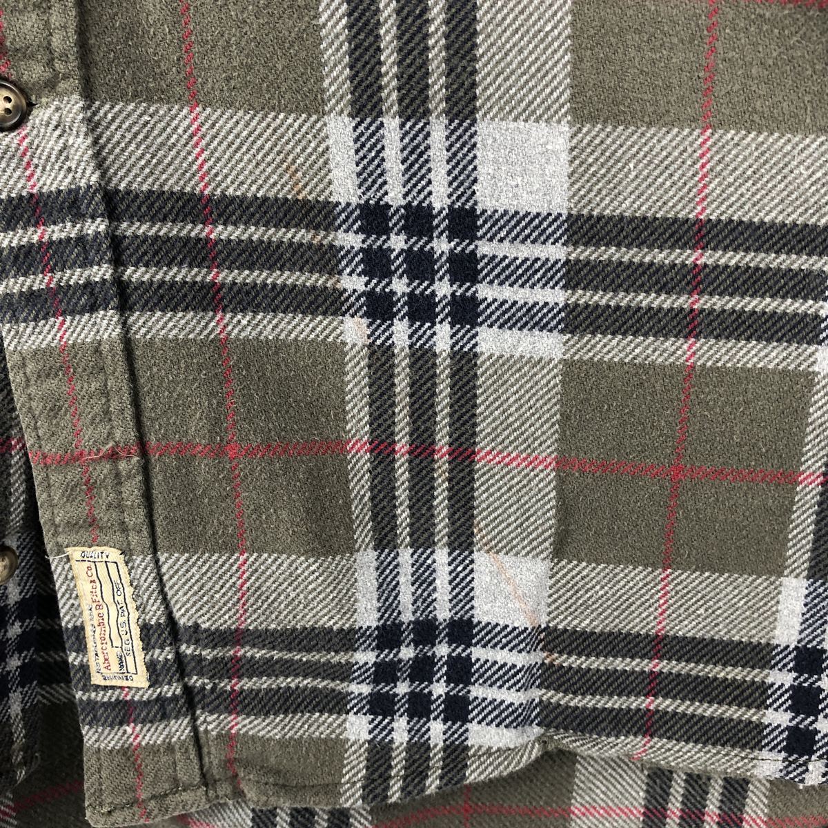 Abercrombie&Fitch/アバクロンビーアンドフィッチ 長袖 ボタンダウン フランネルチェックシャツ