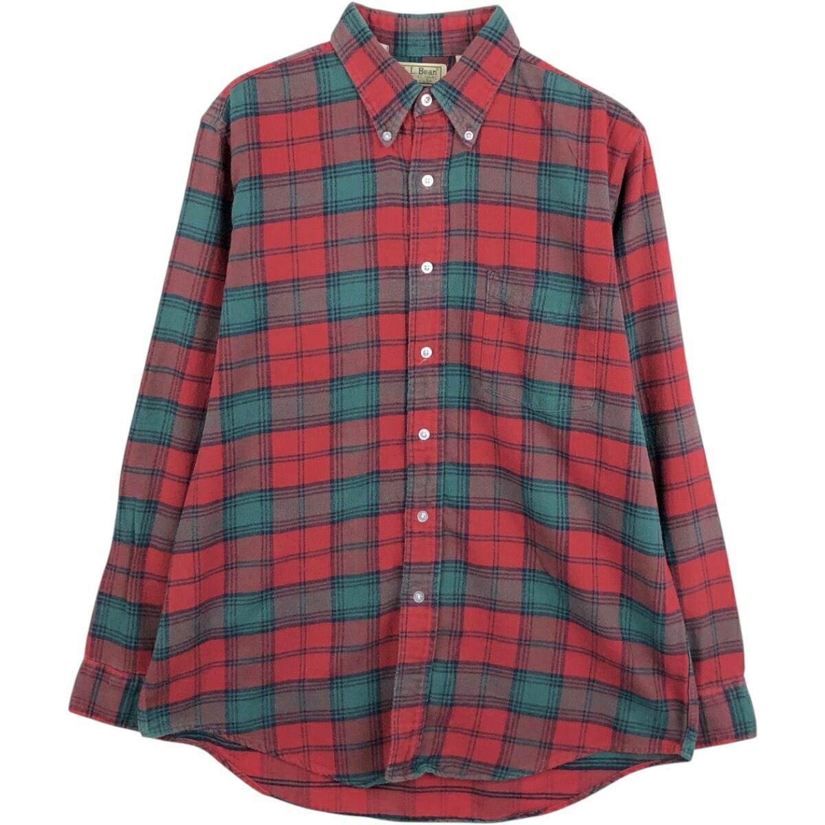 L.L.Bean/エルエルビーン 長袖 ボタンダウン ライトネルチェックシャツ
