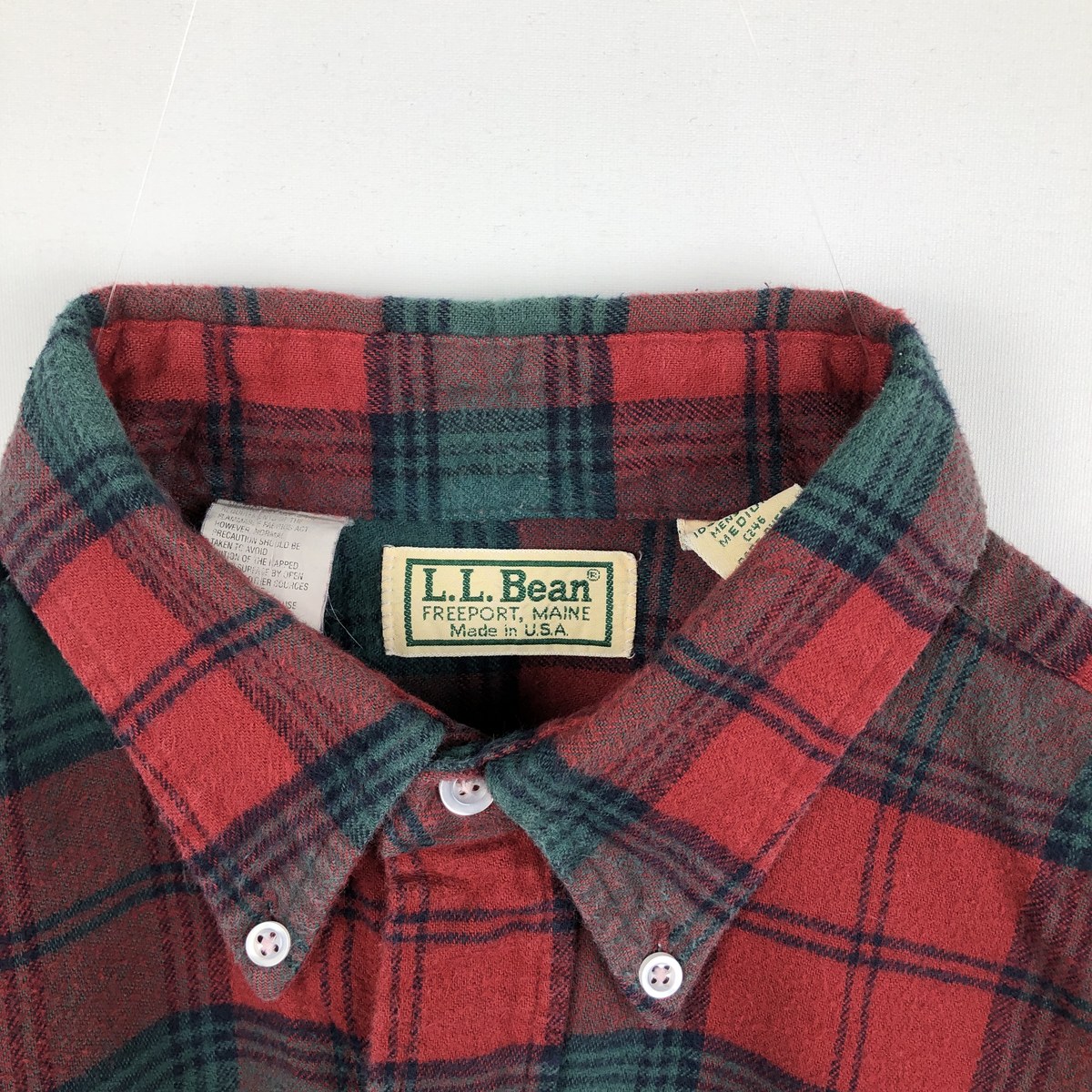 L.L.Bean/エルエルビーン 長袖 ボタンダウン ライトネルチェックシャツ