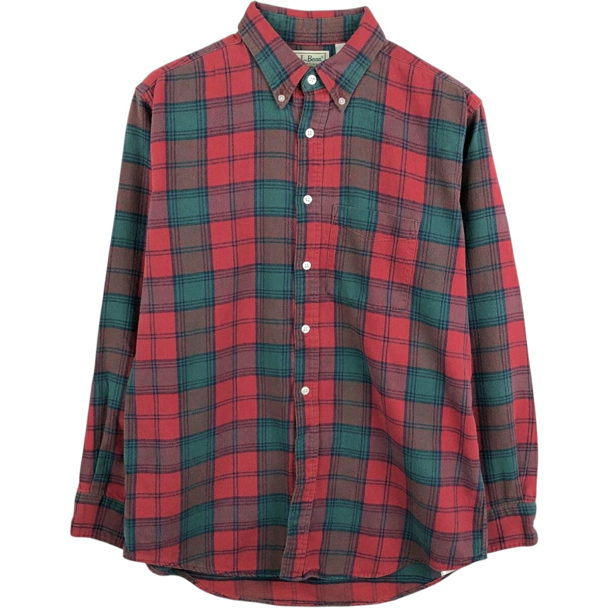L.L.Bean/エルエルビーン 長袖 ボタンダウン ライトネルチェックシャツ