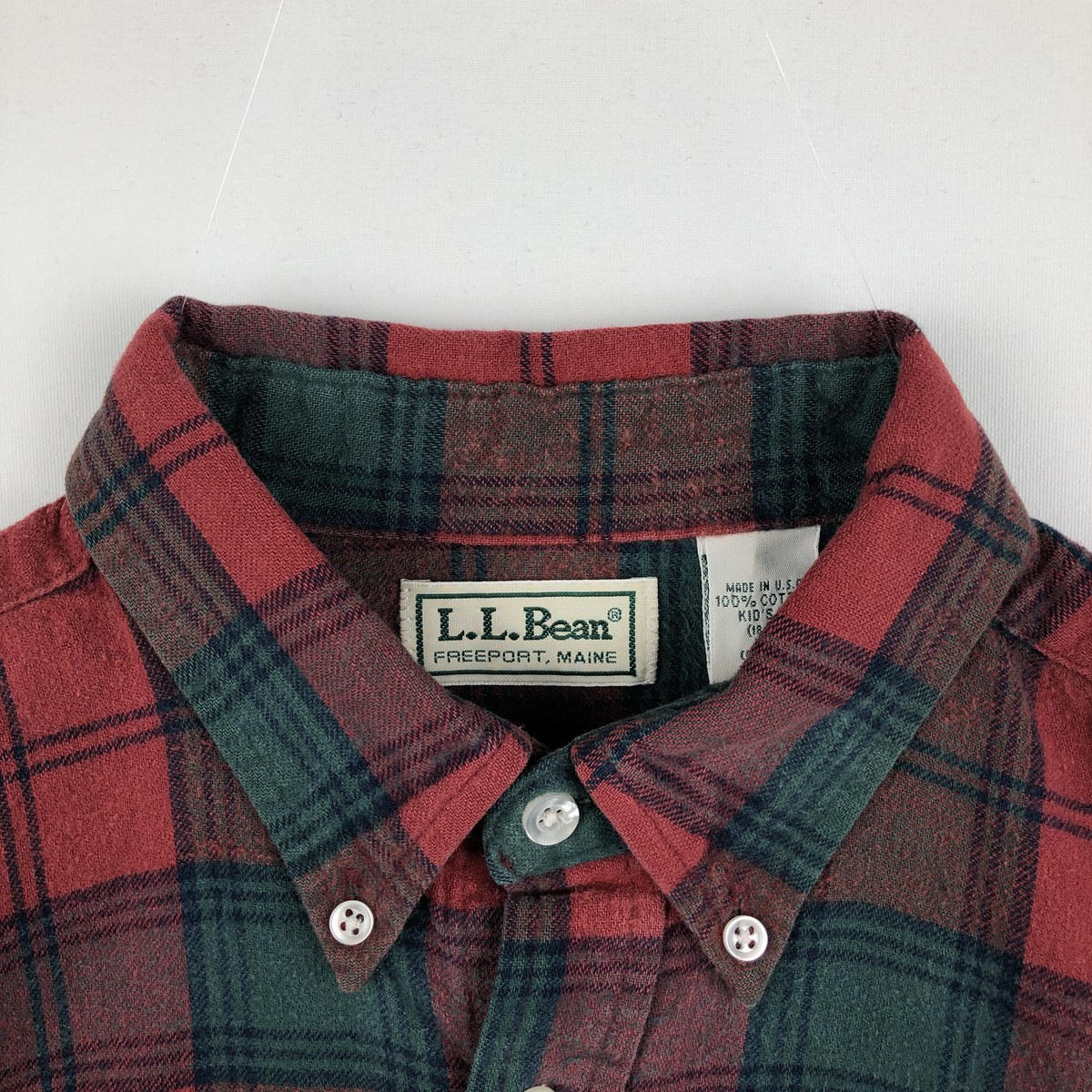 L.L.Bean/エルエルビーン 長袖 ボタンダウン ライトネルチェックシャツ