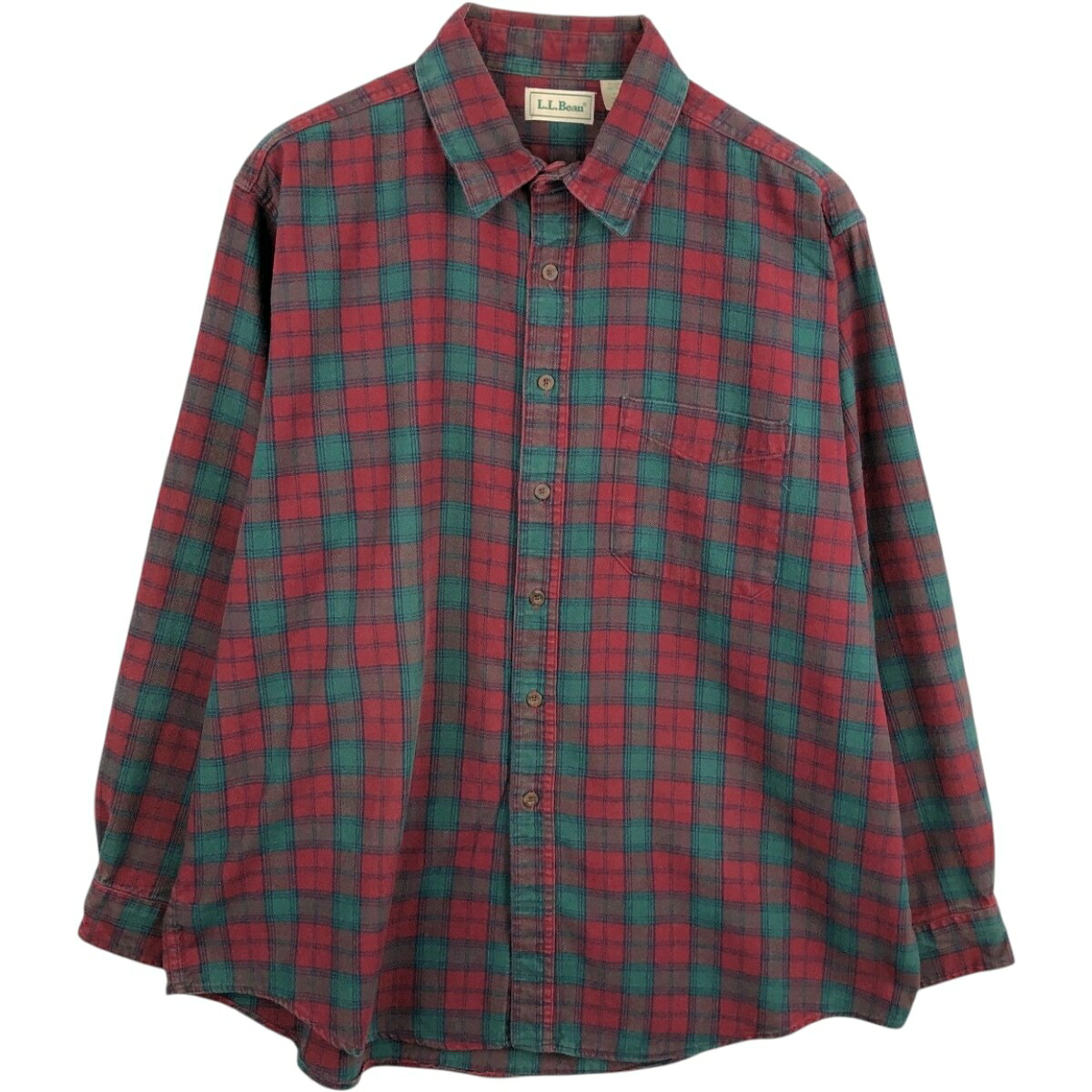 L.L.Bean/エルエルビーン 長袖 フランネルチェックシャツ