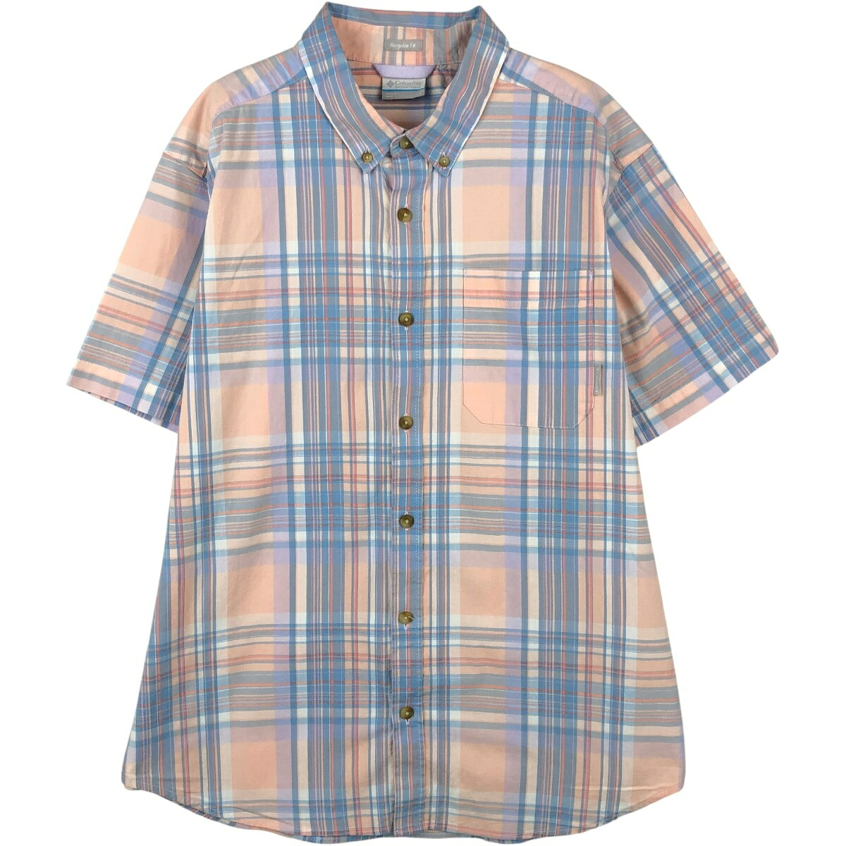 Columbia/コロンビア REGULAR FIT 半袖 ボタンダウンシャツ