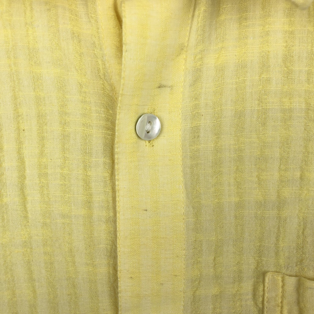 Fabindia 半袖 コットン ストライプシャツ