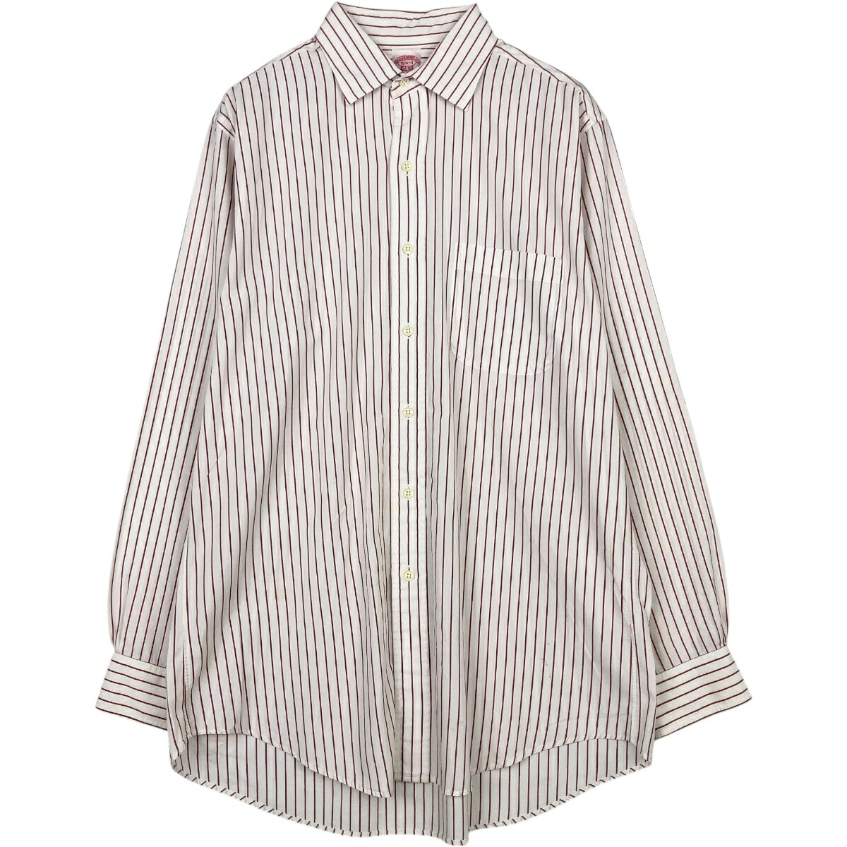 Brooks Brothers/ブルックスブラザーズ Est.1818 長袖 コットンストライプシャツ
