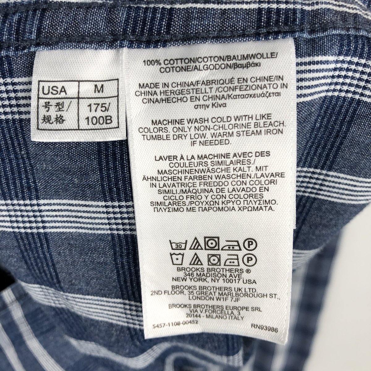 Brooks Brothers/ブルックスブラザーズ RED FLEECE 長袖 ボタンダウンチェックシャツ