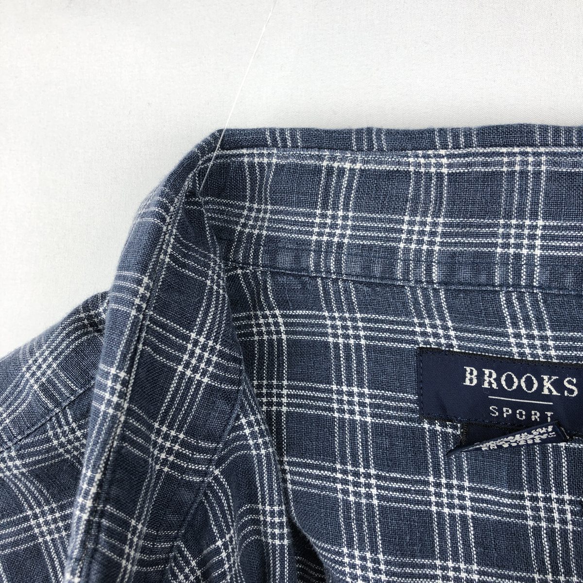 古着 90年代 ブルックス Brooks SPORT タータンチェック 長袖 リネン ボタンダウンシャツ メンズL相当 ヴィンテージ ボタンダウン /eaa673052 【中古】 【261016】