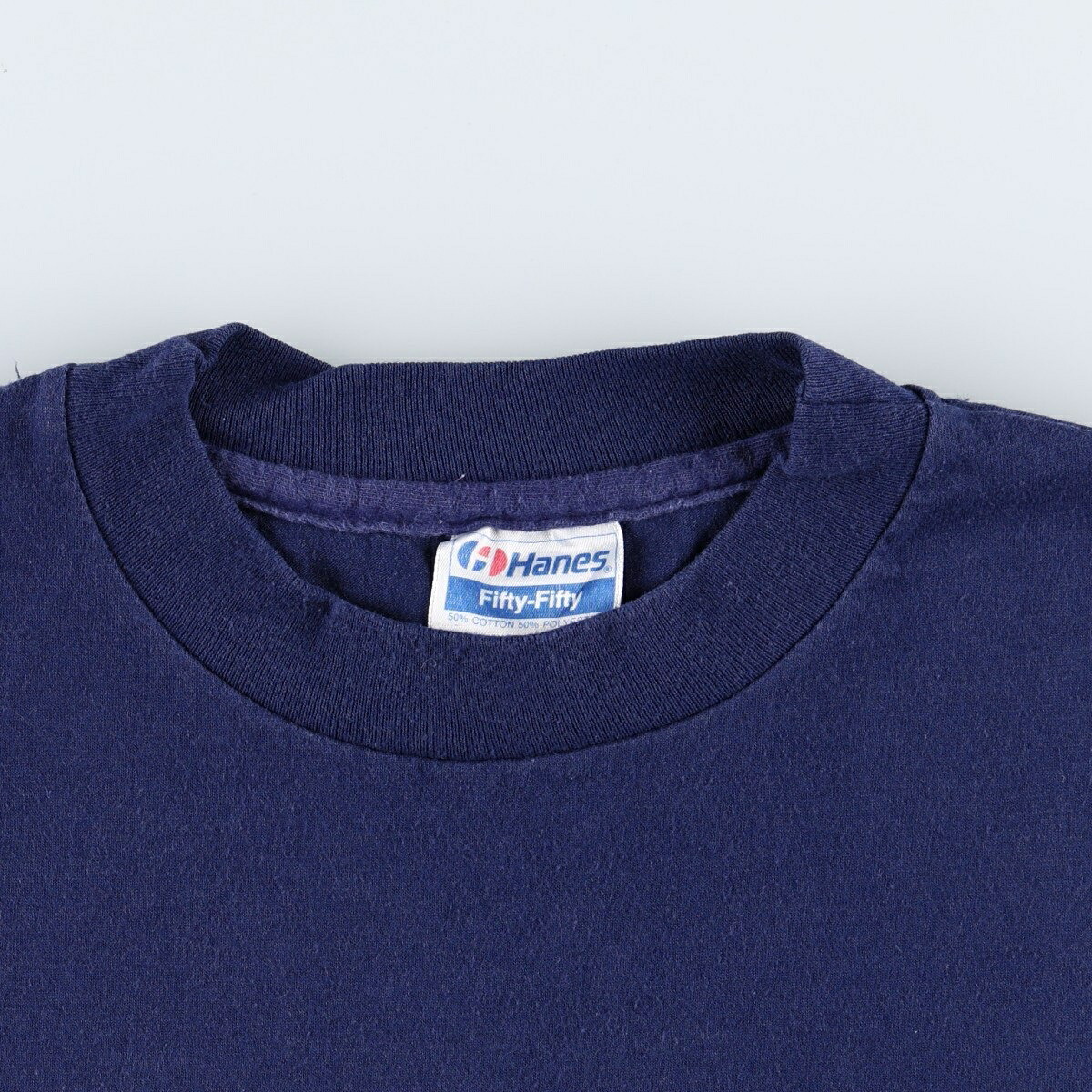 Hanes/ヘインズ Fifty-Fifty 青タグ 無地Tシャツ