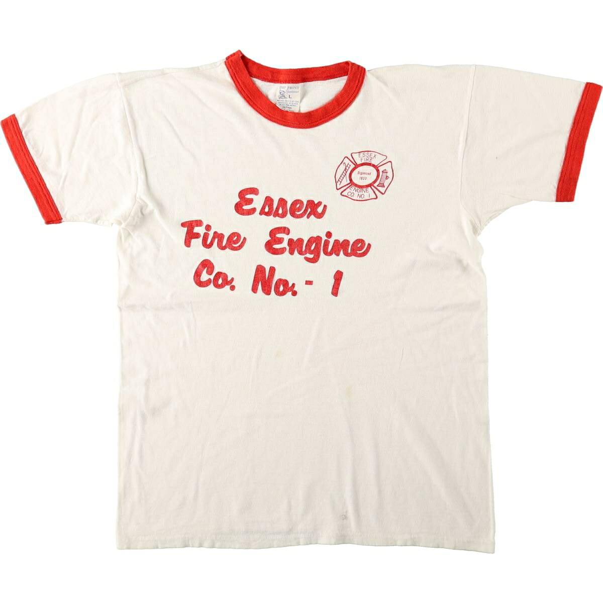 IMP PRINT Sportswear Essex Fire Engine リンガーTシャツ