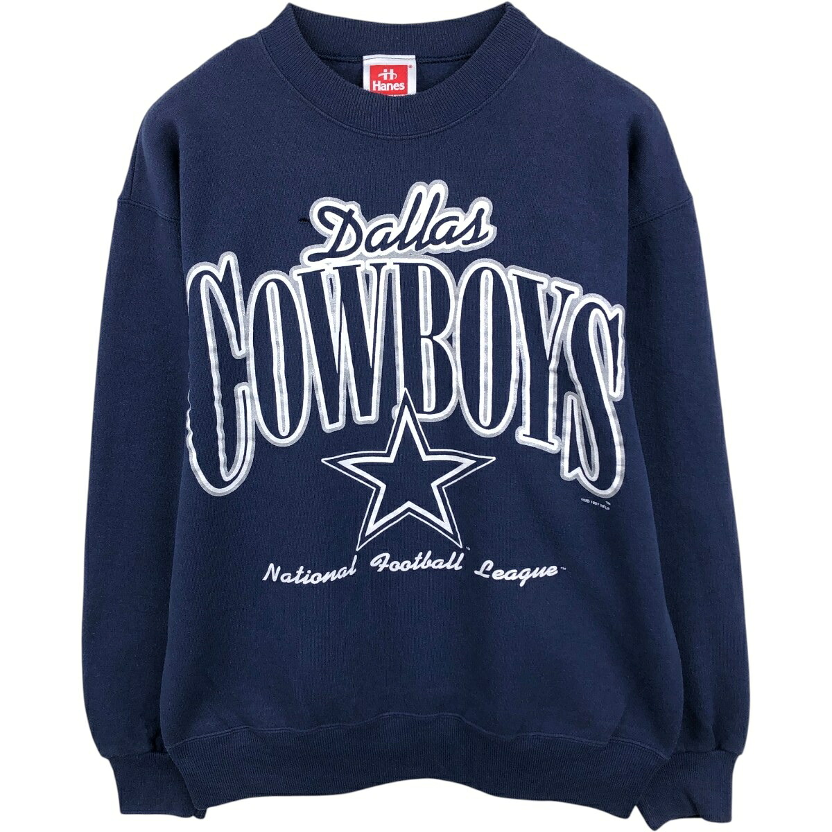 Hanes/ヘインズ NFL DALLAS COWBOYS ダラスカウボーイズ プリントスウェットシャツ トレーナー
