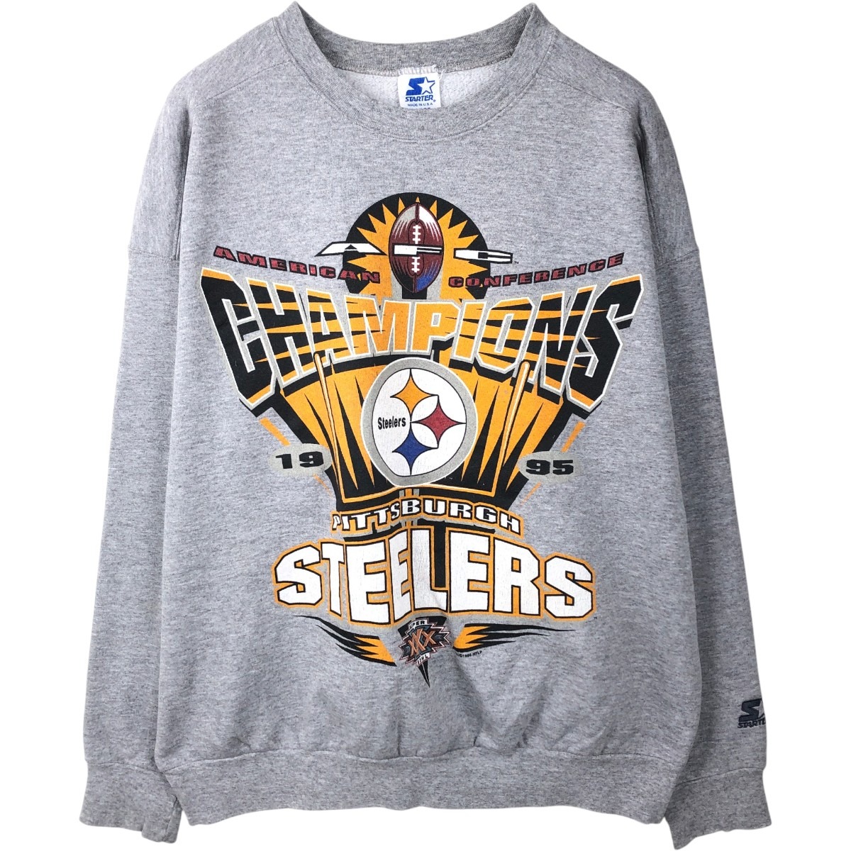 Starter/スターター NFL PITTSBURGH STEELERS ピッツバーグスティーラーズ プリントスウェットシャツ トレーナー