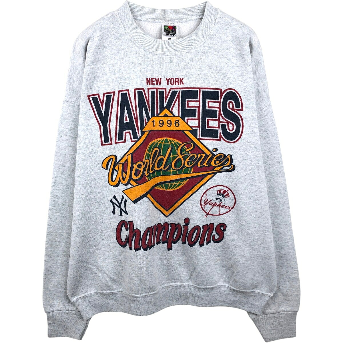 FRUIT OF THE LOOM/フルーツオブザルーム MLB NEW YORK YANKEES ニューヨークヤンキース プリントスウェットシャツ トレーナー