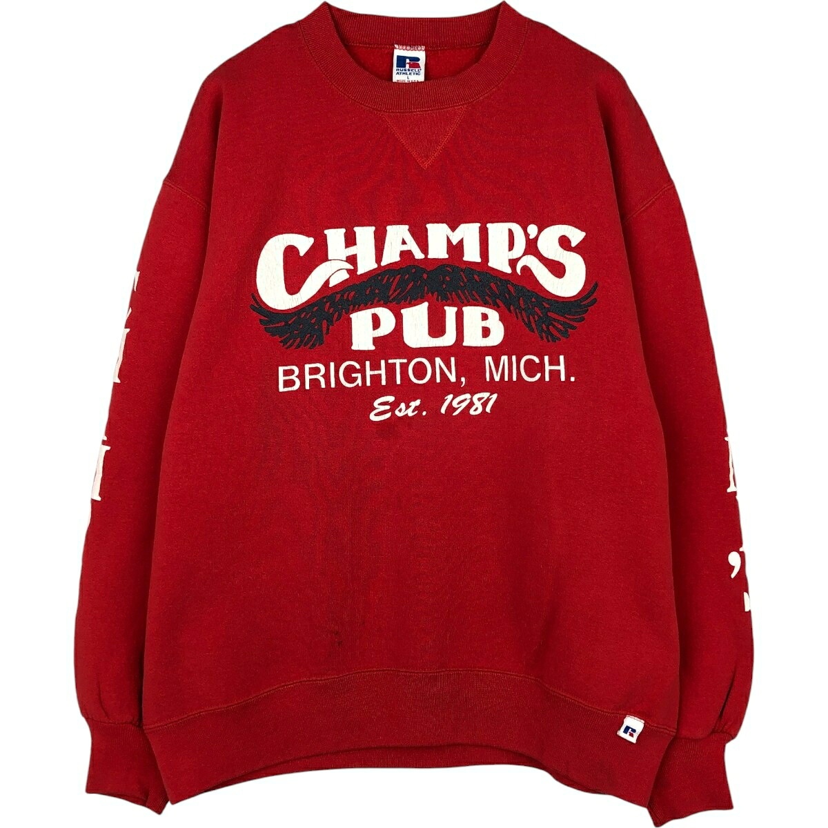 Russell/ラッセル Champ's Pub アドバタイジング スウェットシャツ トレーナー