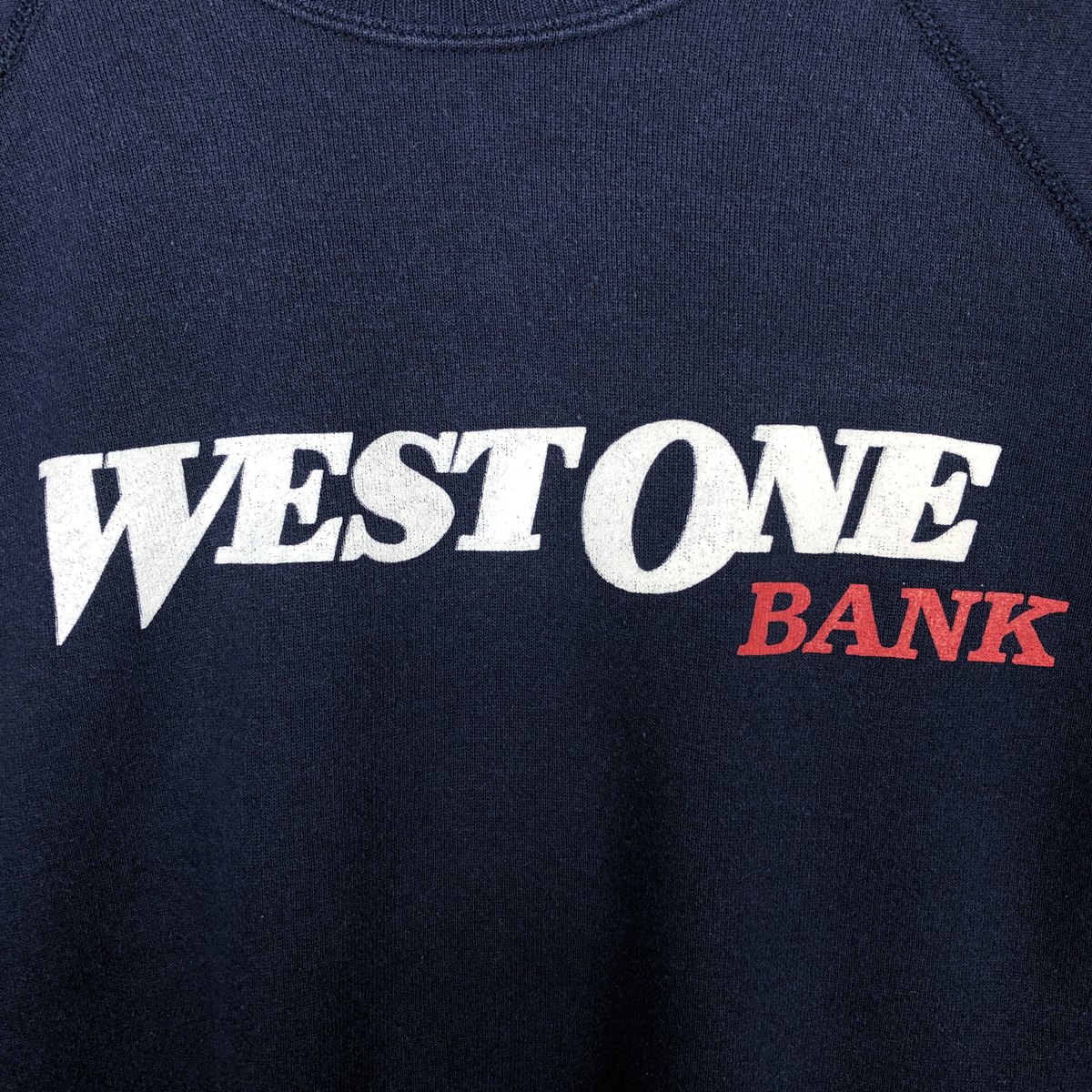 Hanes/ヘインズ ACTIVEWEAR West One Bank ウエストワンバンク アドバタイジング スウェットシャツ トレーナー