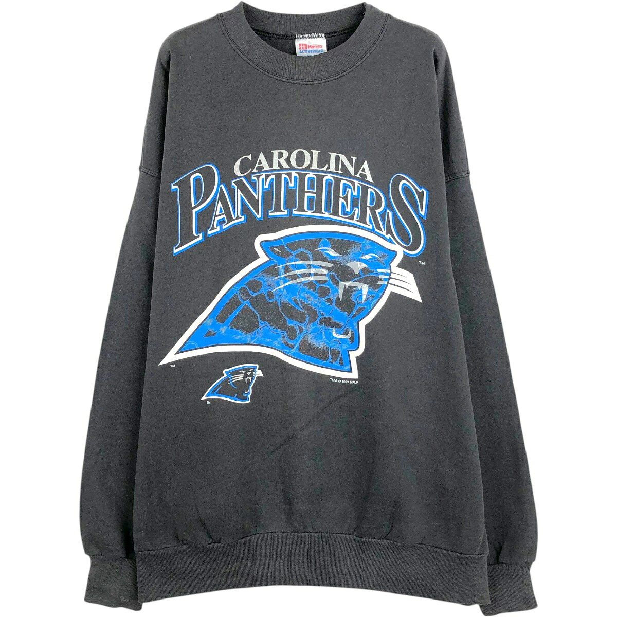 Hanes/ヘインズ NFL CAROLINA PANTHERS カロライナパンサーズ プリントスウェットシャツ トレーナー