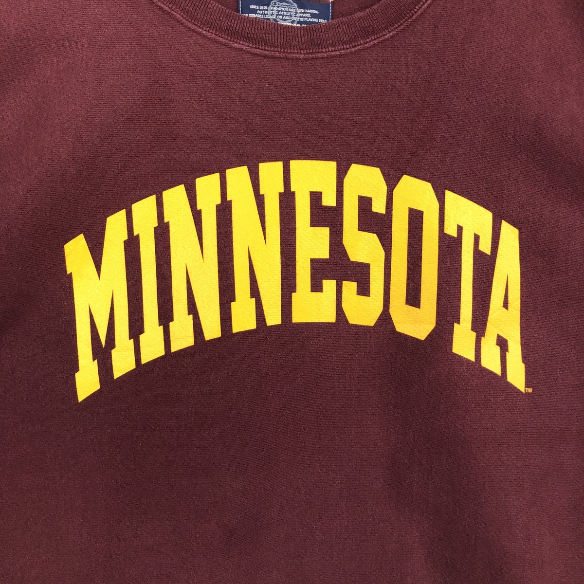 Champion/チャンピオン PREMIUM REVERSE WEAVE プレミアムリバースウィーブ MINNESOTA ミネソタ大学	 カレッジスウェットシャツ トレーナー