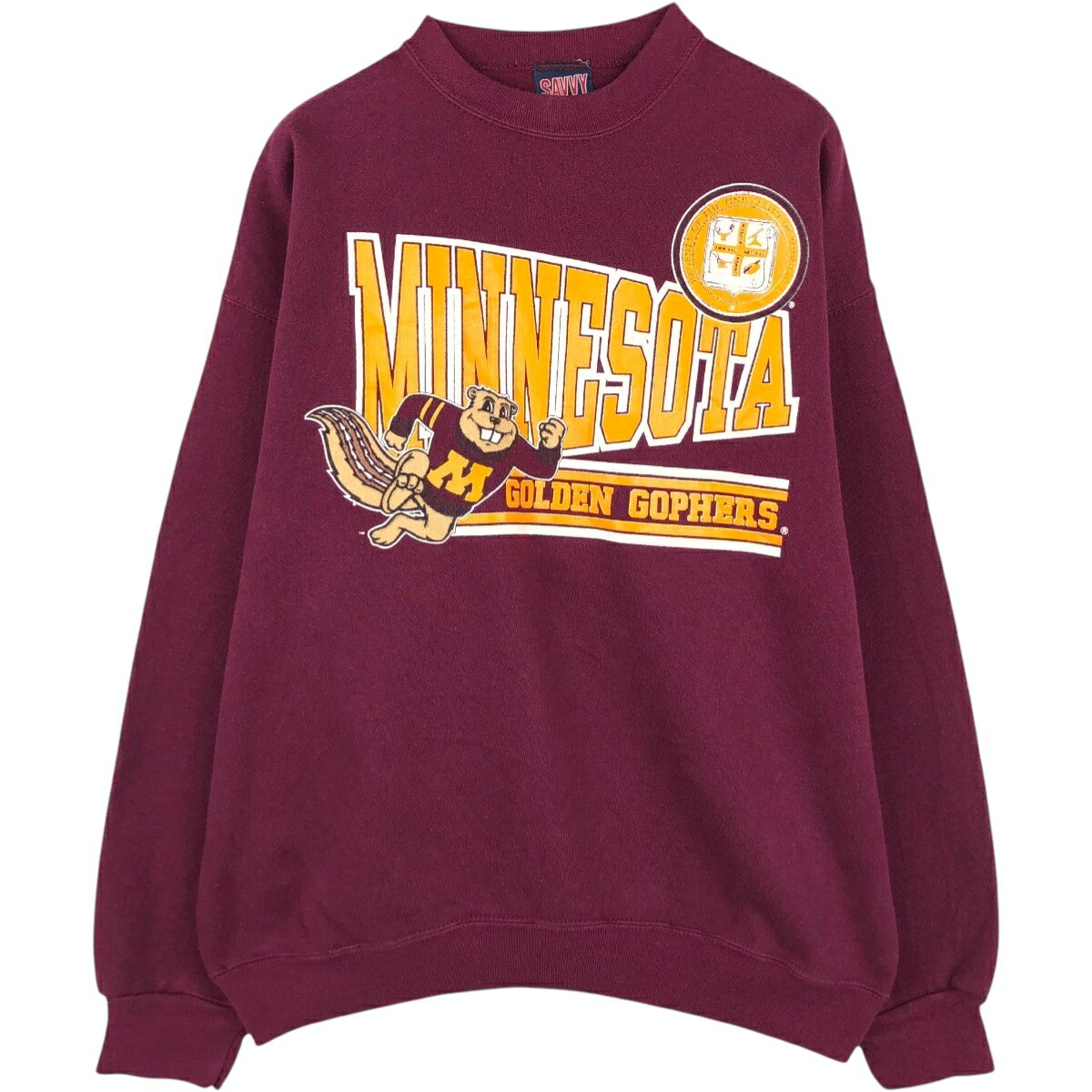 SAVVY MINNESOTA ミネソタ大学 カレッジスウェットシャツ トレーナー
