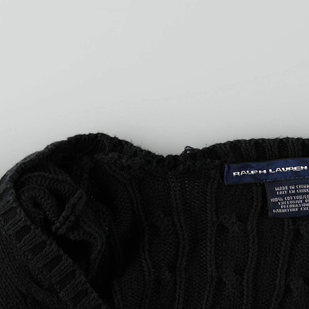 Ralph Lauren/ラルフローレン RALPH LAUREN SPORT Vネック コットンニットセーター