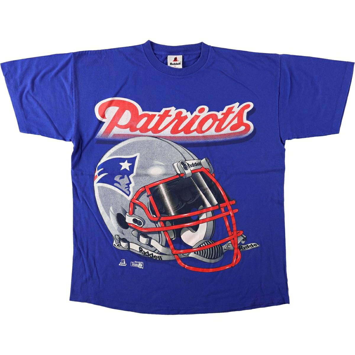 Riddell/リデル NFL NEW ENGLAND PATRIOTS ニューイングランドペイトリオッツ スポーツプリントTシャツ