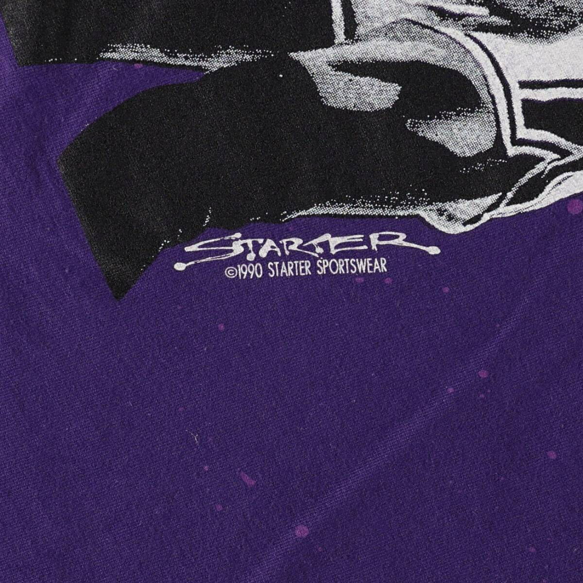 Starter/スターター NBA LOS ANGELES LAKERS ロサンゼルスレイカーズ MAGIC JOHNSON マジックジョンソン  スポーツプリントTシャツ