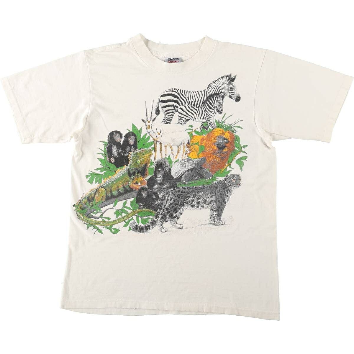 ONEITA/オニータ POWER-T アニマルTシャツ