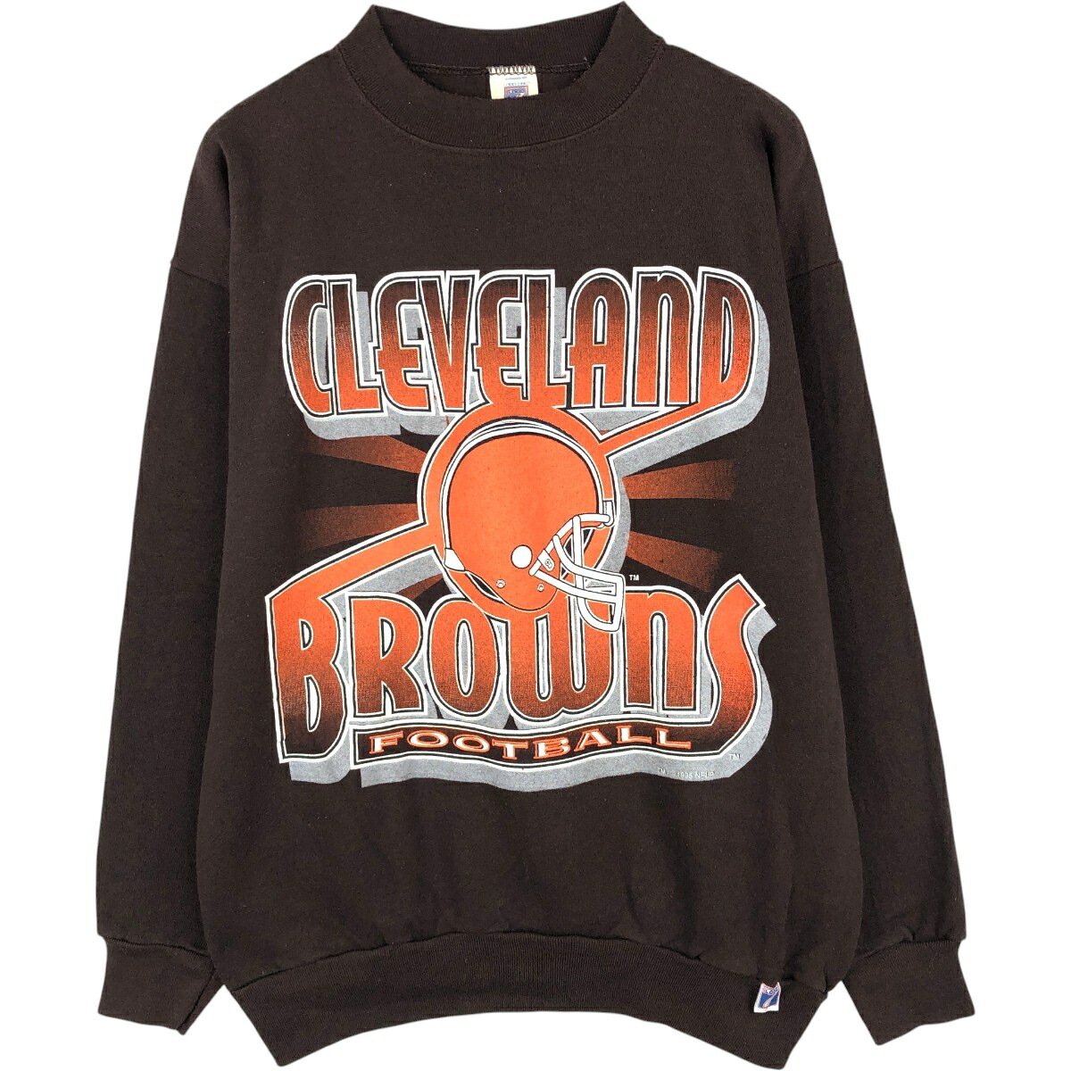 LOGO 7 NFL CLEVELAND BROWNS クリーブランドブラウンズ プリントスウェットシャツ トレーナー